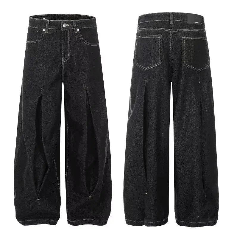 Japanese Brand Retro loose curved knife wide leg jeans Size US 32 / EU 48 - 5 Thumbnail