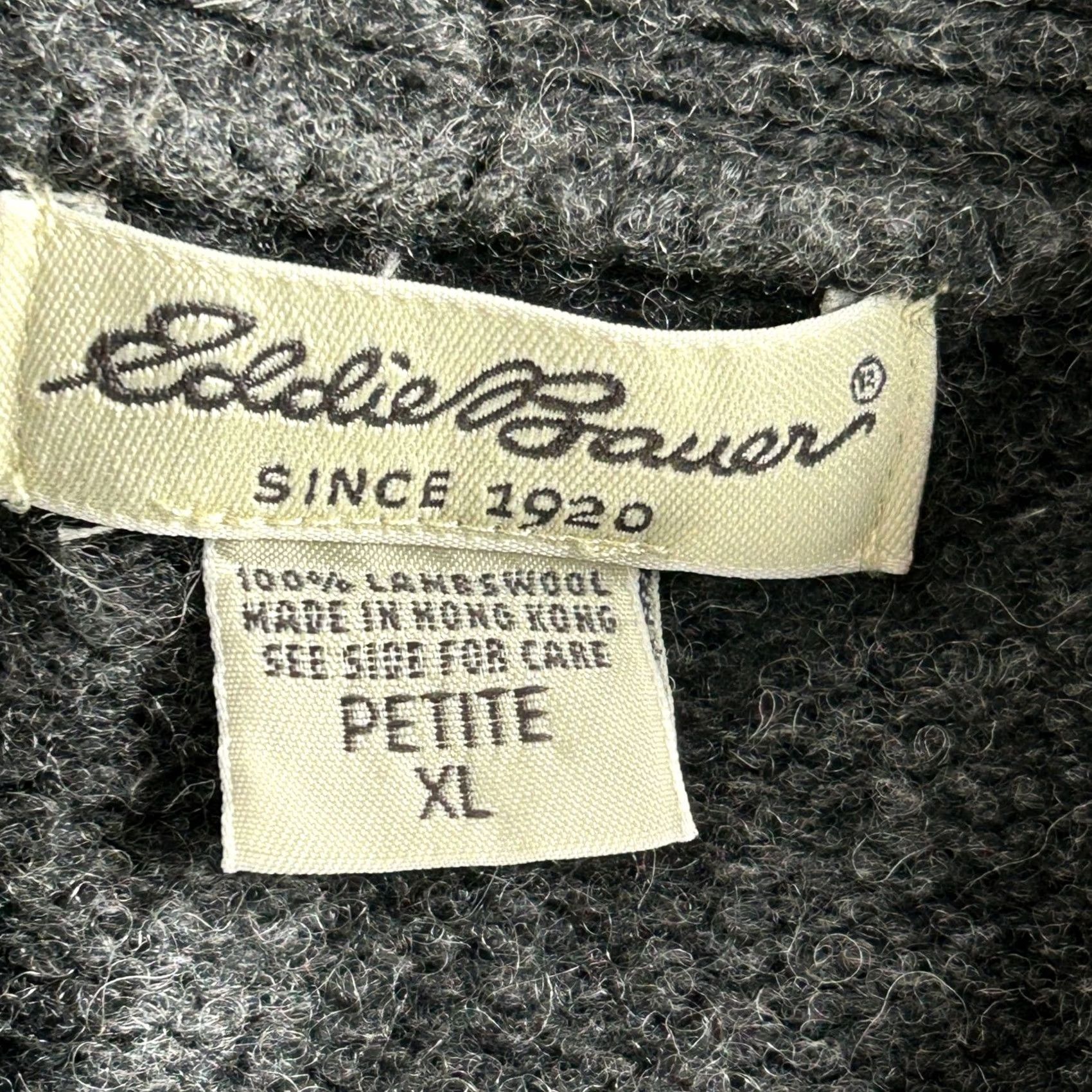 Eddie Bauer VINTAGE Eddie Bauer Cardigan Sweater Women Lambswool Floral Embroidered Gray PXL XL Embroidered 90s Style Womens Size XL / US 12-14 / IT 48-50 - 3 Thumbnail