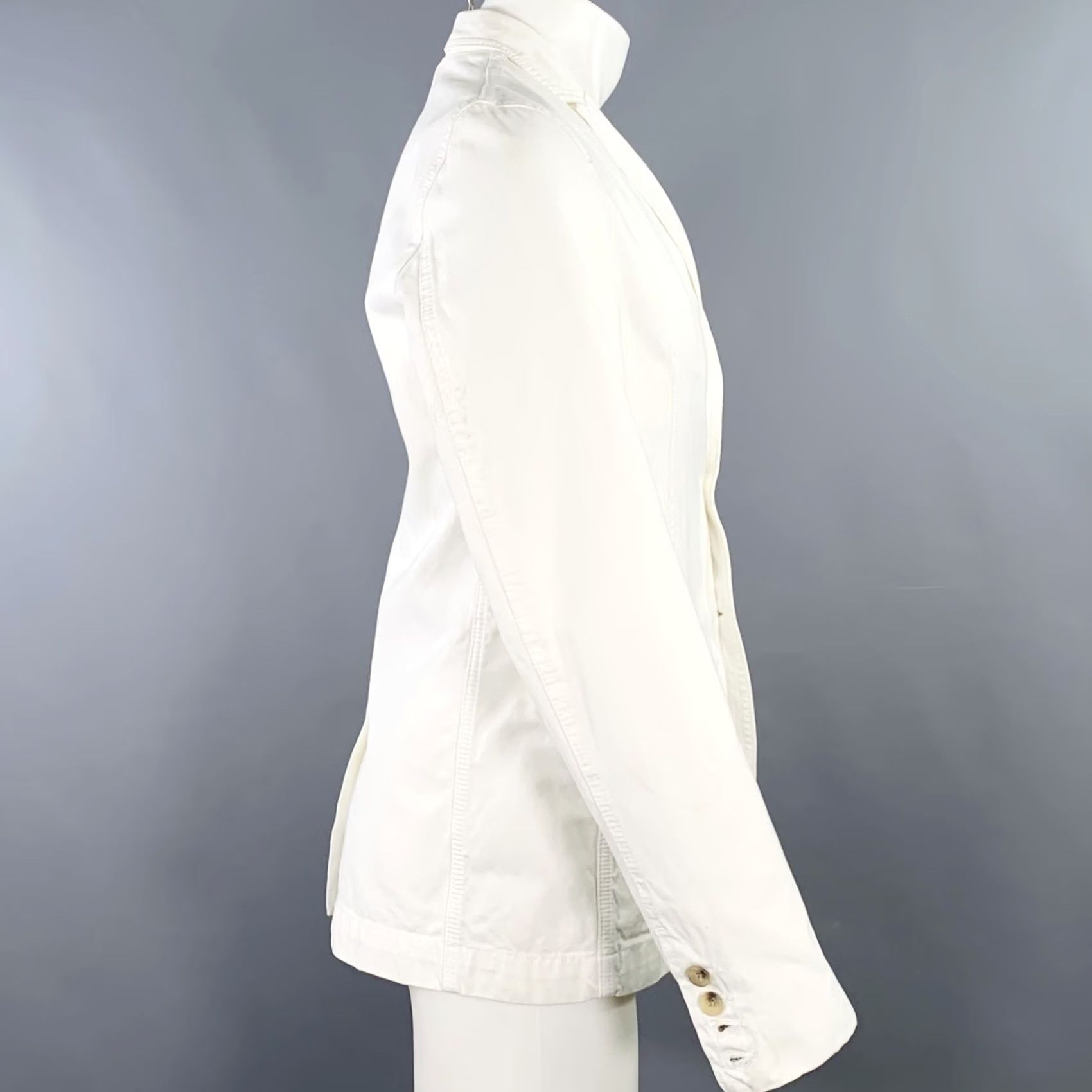 Dolce & Gabbana D&G by DOLCE & GABBANA Jacket White Cotton Peak Lapel 38 Men Adult XS? Size US XXS / EU 40 - 2 Thumbnail