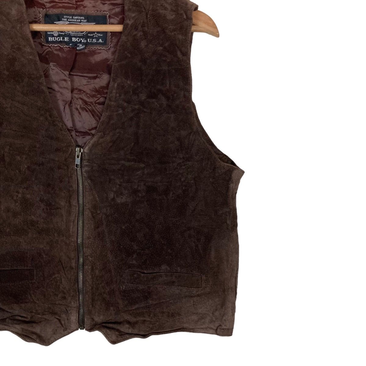 Bugle Boy Vintage Bugle Boy USA Velvet Zipper Vest Jacket Size US S / EU 44-46 / 1 - 3 Thumbnail