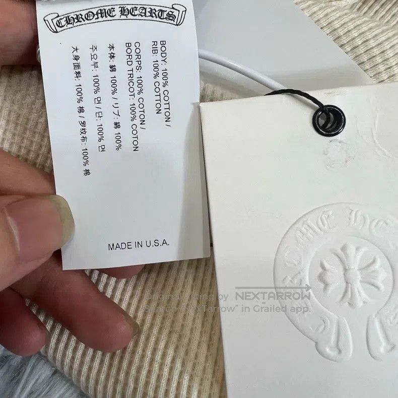 Chrome Hearts CHROME HEARTS Size S Waffle three silver buttons long sleev Size US S / EU 44-46 / 1 - 4 Thumbnail