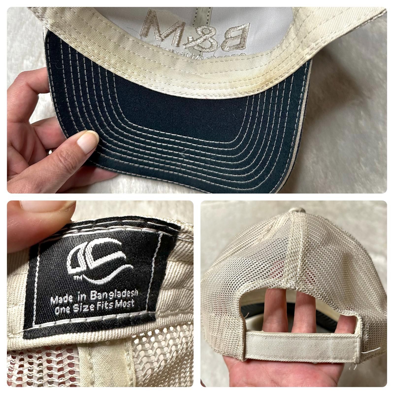 Designer B&M Crop Consulting Unisex Blue Trucker Hat Adjustable Mesh Size ONE SIZE - 8 Thumbnail