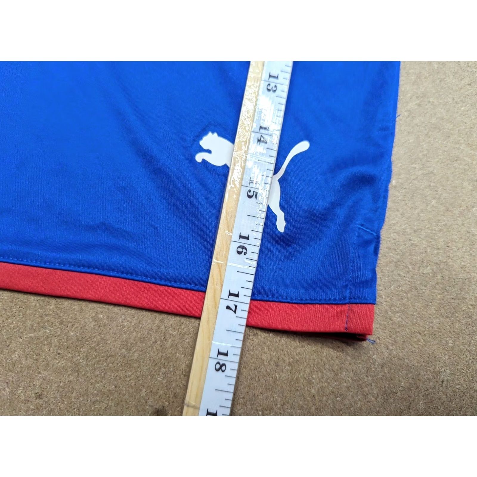 Puma PUMA Crystal Palace Football Shorts Mens S Blue 2019 Training Drawstring Athletic Quick Dry/Nylon Polyester - Vintage Size US 29 - 5 Thumbnail
