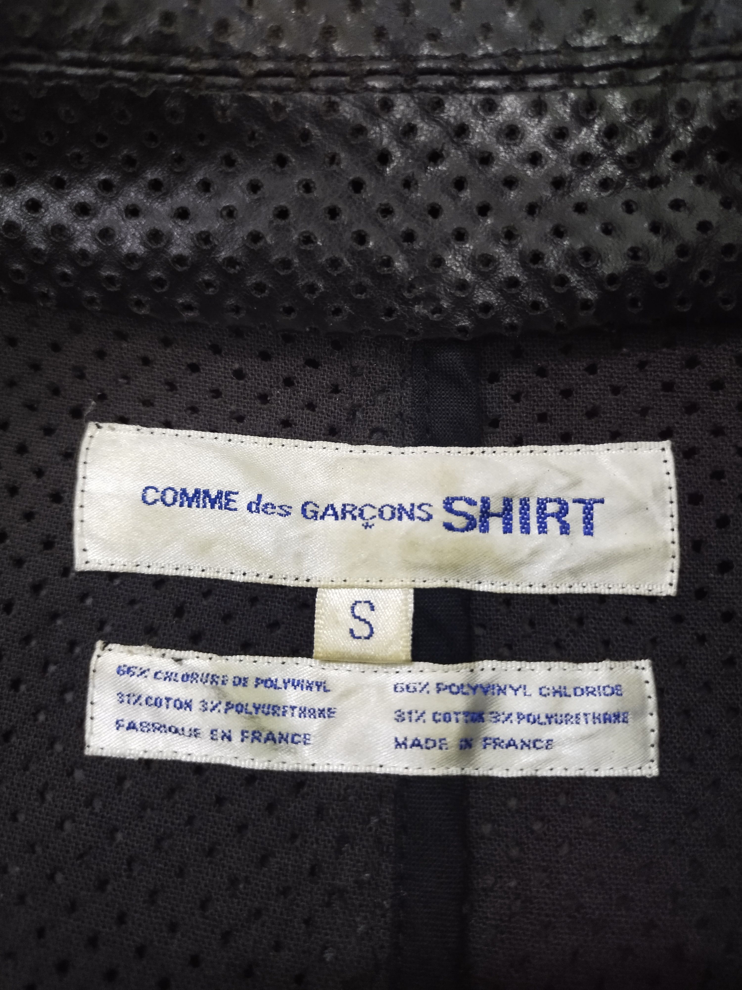 Comme des Garcons Vtg 00's Spring Summer Collection Faux Leather Jacket Rider Size US S / EU 44-46 / 1 - 19 Thumbnail
