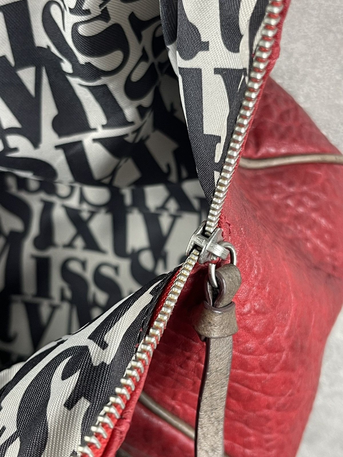 Miss Sixty Miss Sixty Textured Red Leather Handbag Transformer Bag Size ONE SIZE - 12 Thumbnail