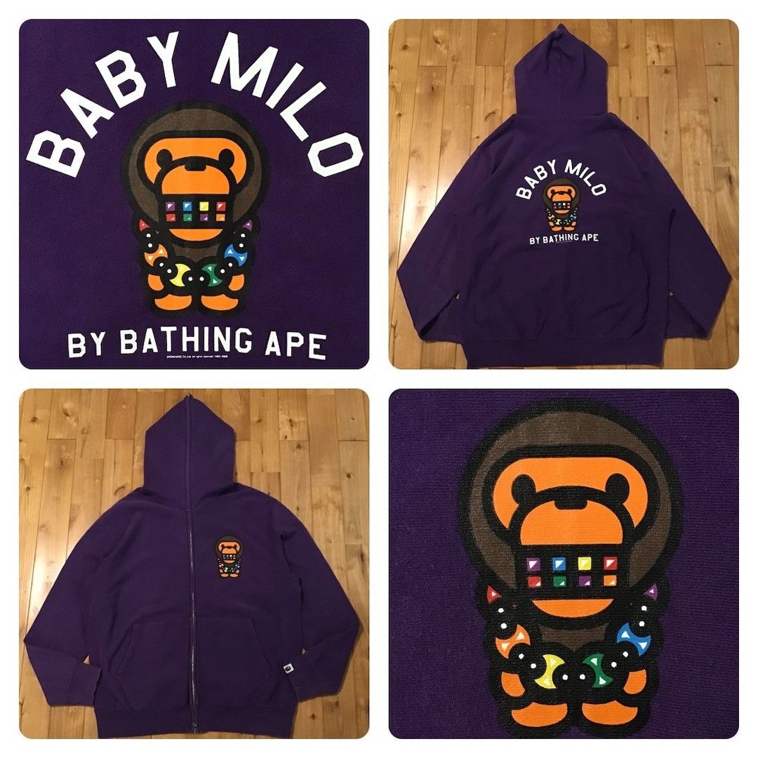 BAPE Milo Full Zip Hoodie a bathing ape NIGO