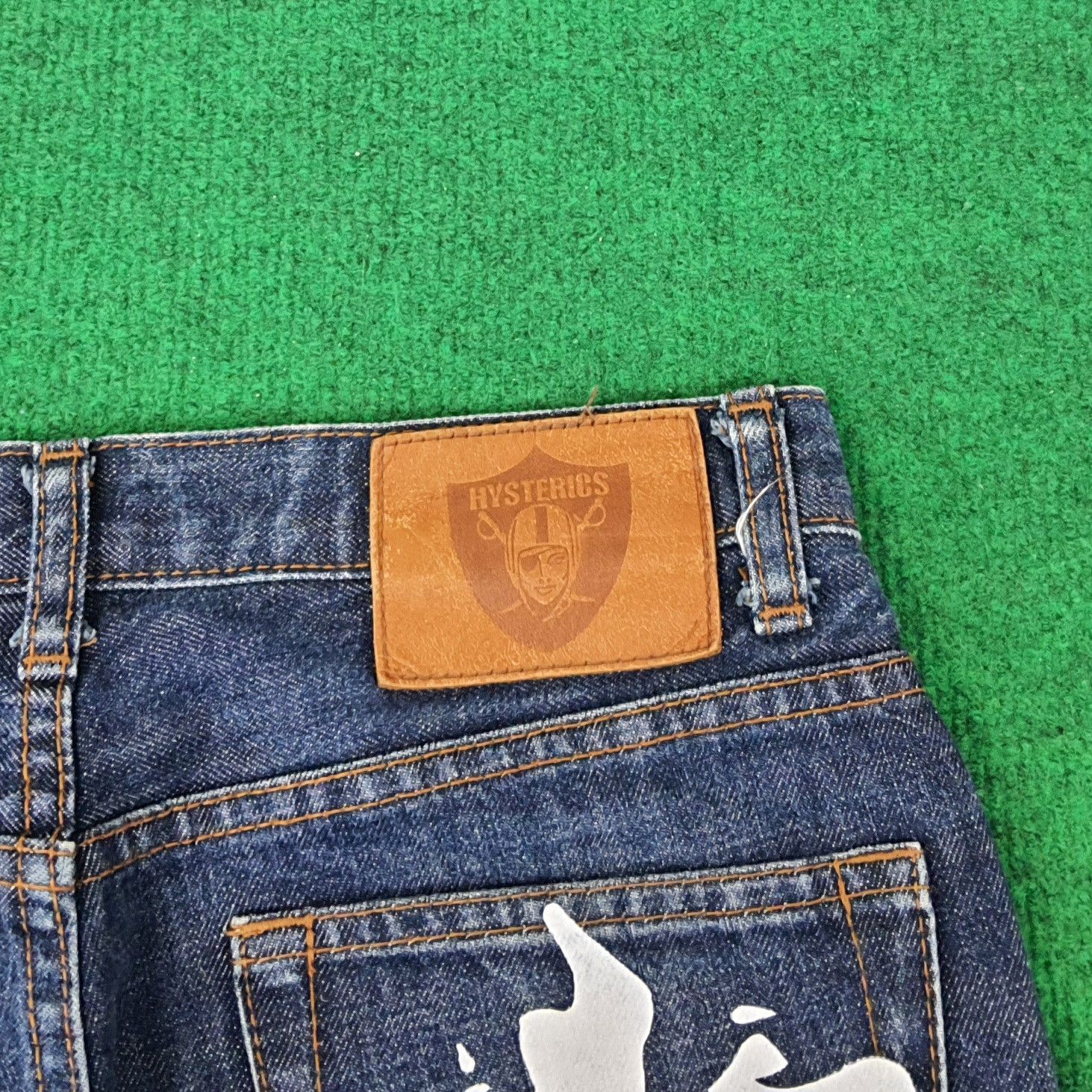 Hysteric Glamour Vintage Hysterics Raiders Japan Custom Logo Jeans C252N14 Size US 27 - 3 Thumbnail