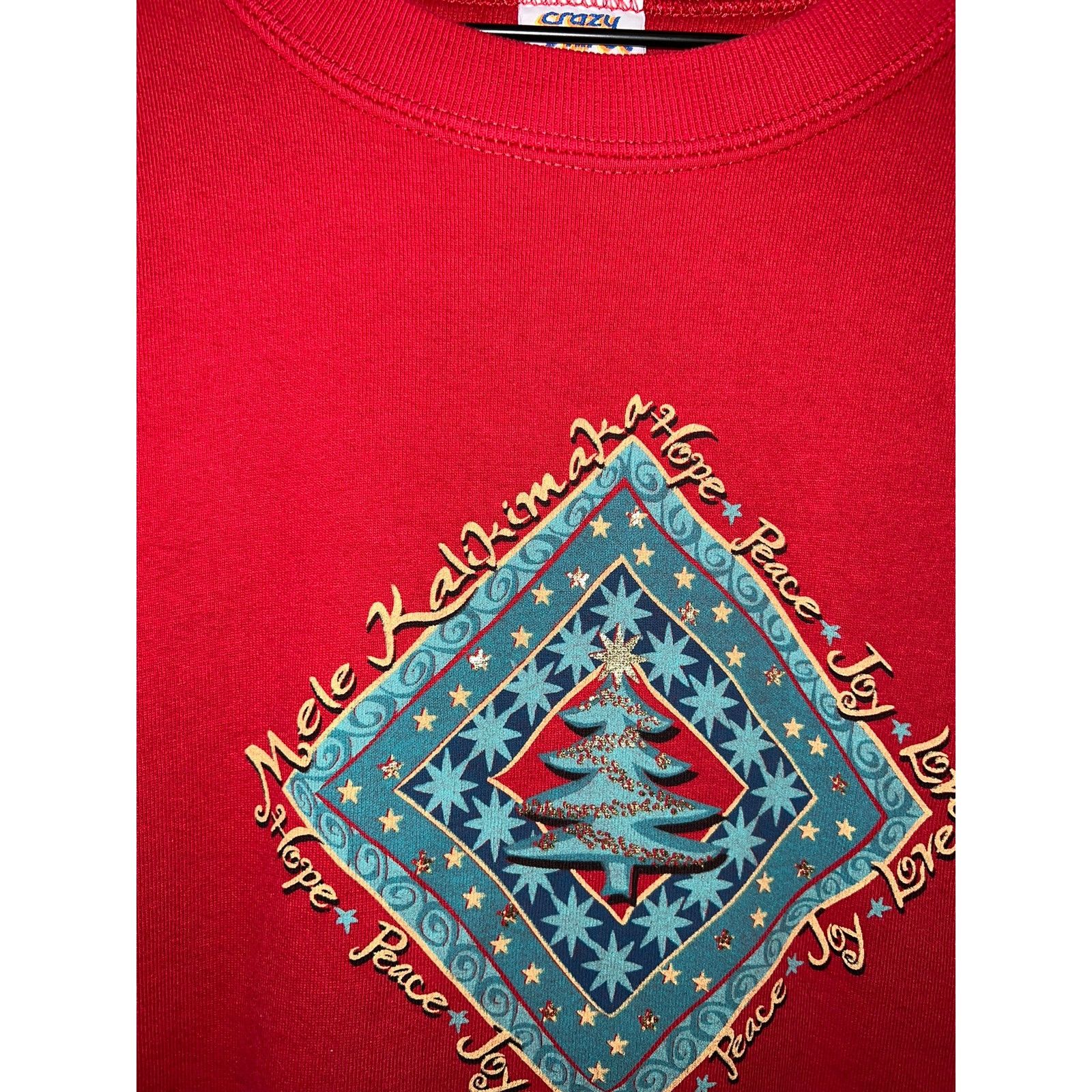 Other Vintage Crazy Shirts Sweatshirt Crewneck Mele Kalikimaka 90s Size US L / EU 52-54 / 3 - 3 Thumbnail