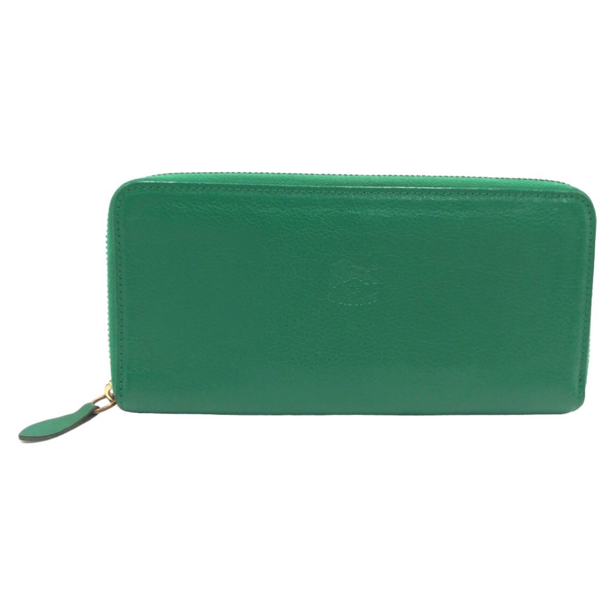 Other IL BISONTE Green Leather Long Wallet Leather Long Wallet in Very Good Condition