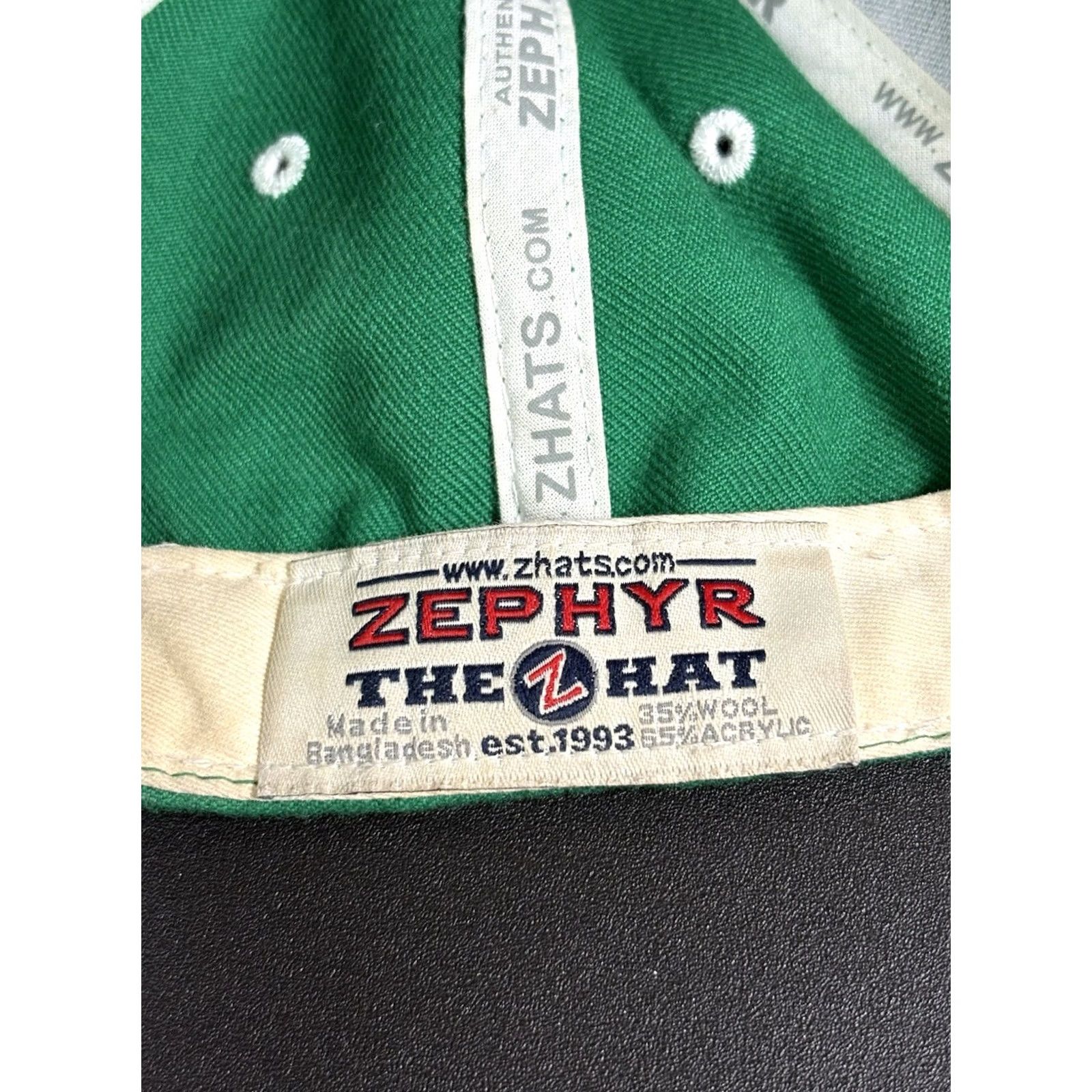 Zephyr Y2K Notre Dame Leprechaun Snapback Wool Hat Zephyr ZHat Size ONE SIZE - 6 Thumbnail
