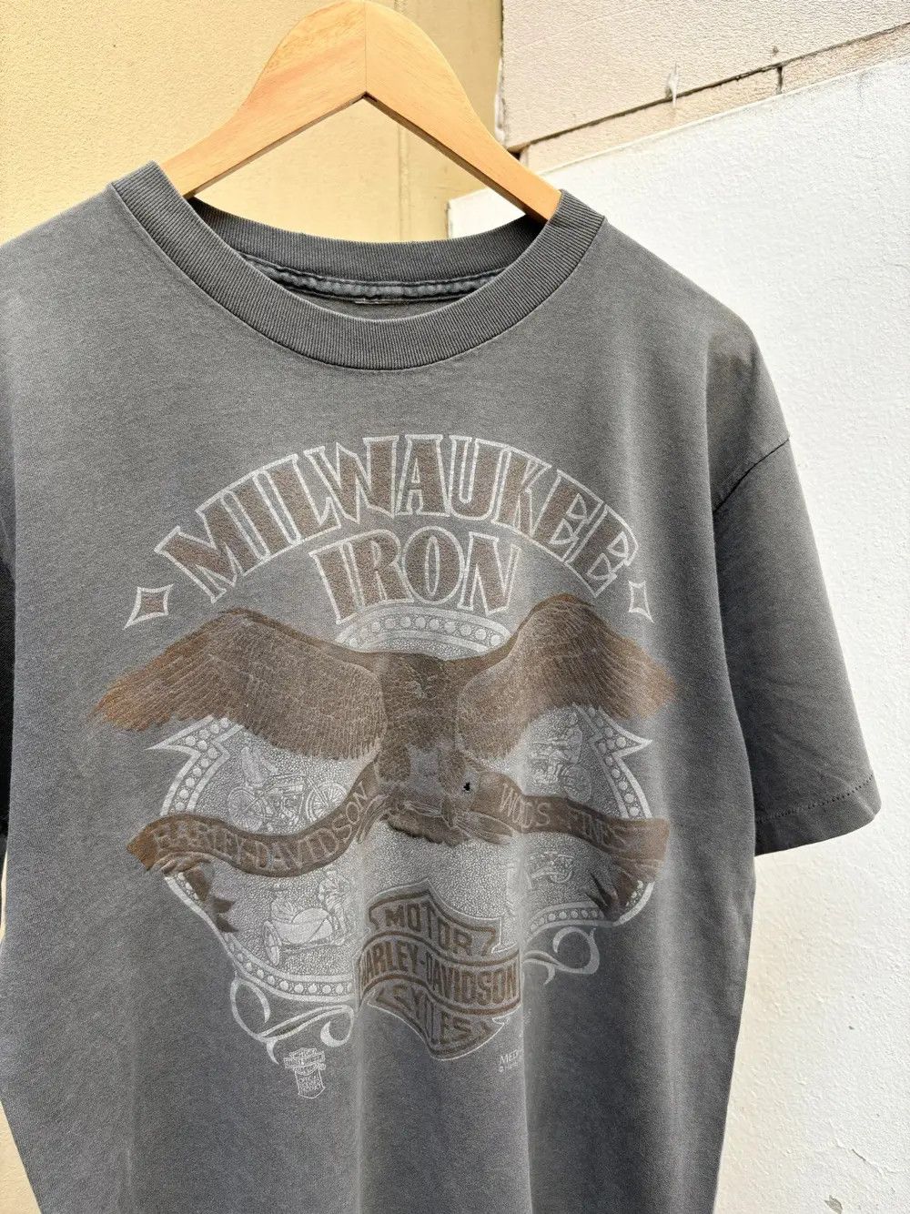 Harley Davidson Perfect Faded Thrashed Harley Davidson T Shirt Distressed Size US L / EU 52-54 / 3 - 2 Thumbnail