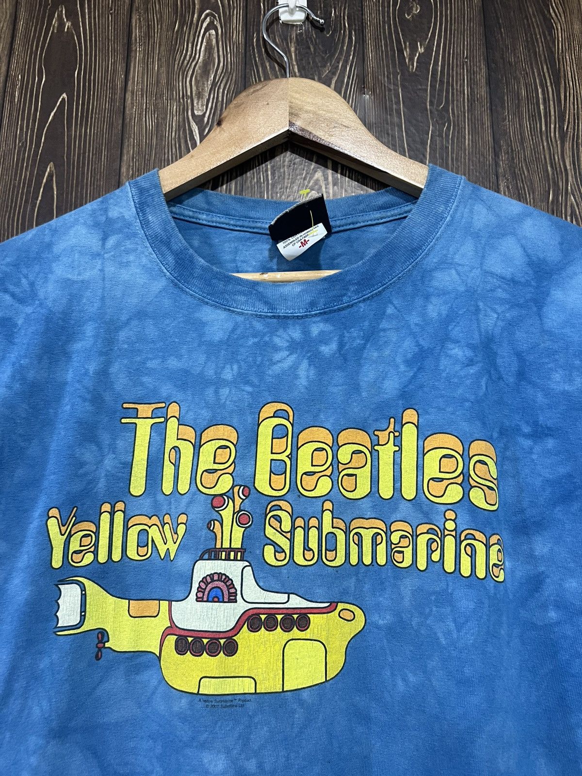 Band Tees × Vintage Vintage The Beatles Band Yellow Submarine Liquid Blue Tshirt Size US L / EU 52-54 / 3 - 2 Thumbnail