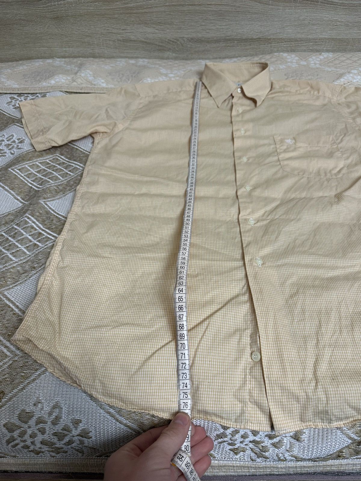 Christian Dior Monsieur 🔥 Christian Dior Cotton Short Sleeve Button Up Shirt 15 39 Size US L / EU 52-54 / 3 - 9 Thumbnail