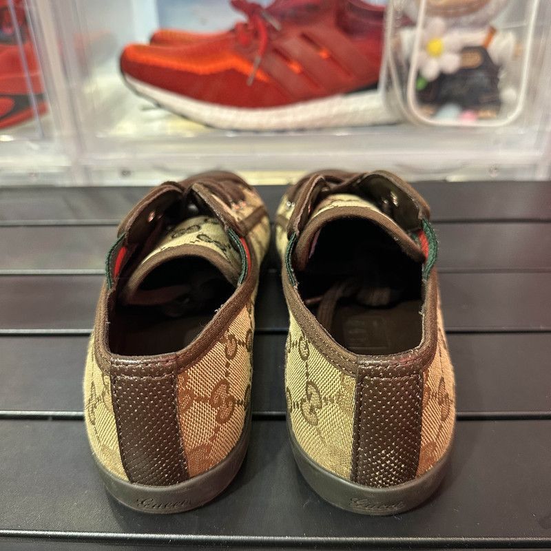 Gucci Gucci Monogram Canvas Casual Sneakers in Dark Wood Size US 5 / EU 37 - 3 Thumbnail