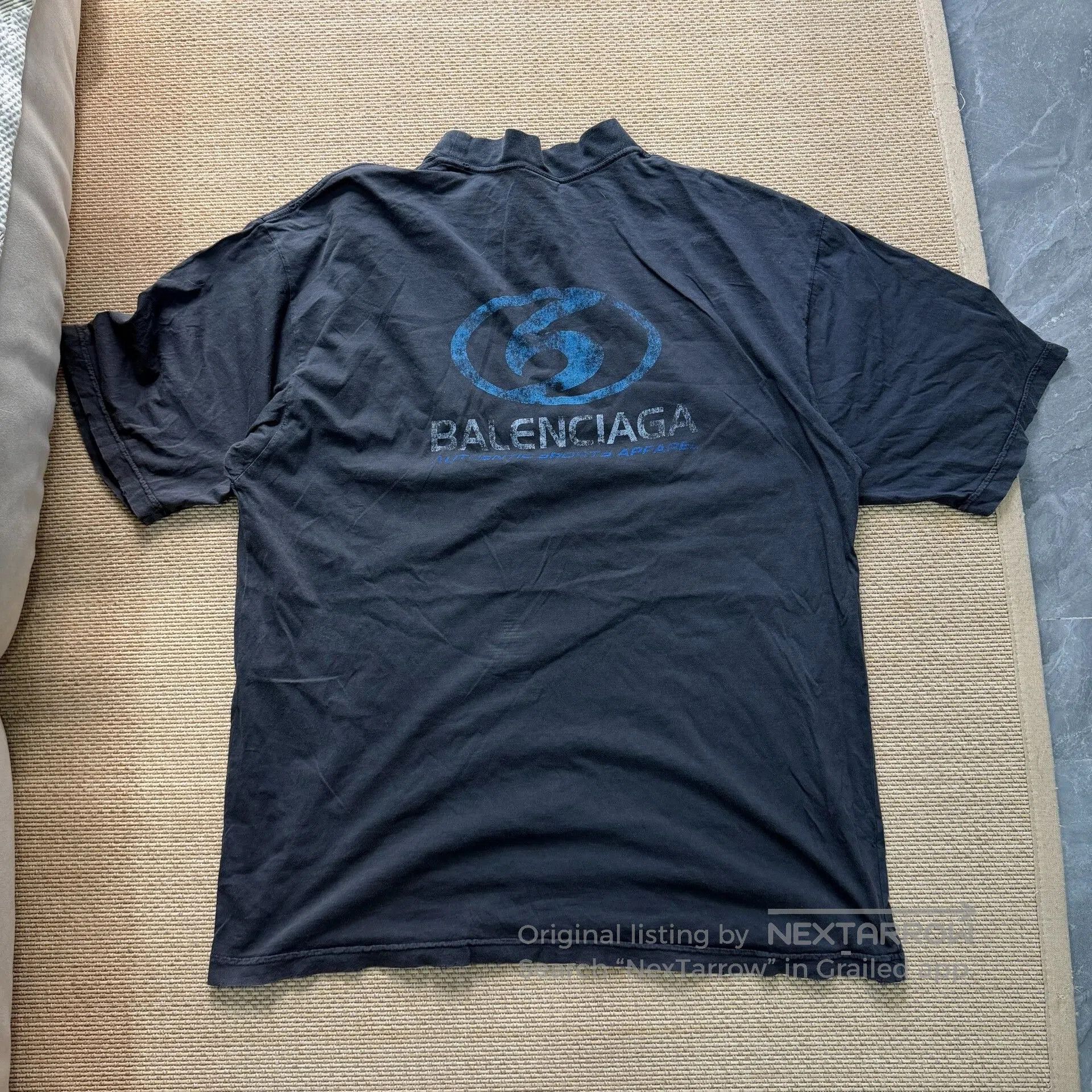 Balenciaga Balenciaga Black Washed Short Sleeve Tee. Size US S / EU 44-46 / 1 - 2 Thumbnail