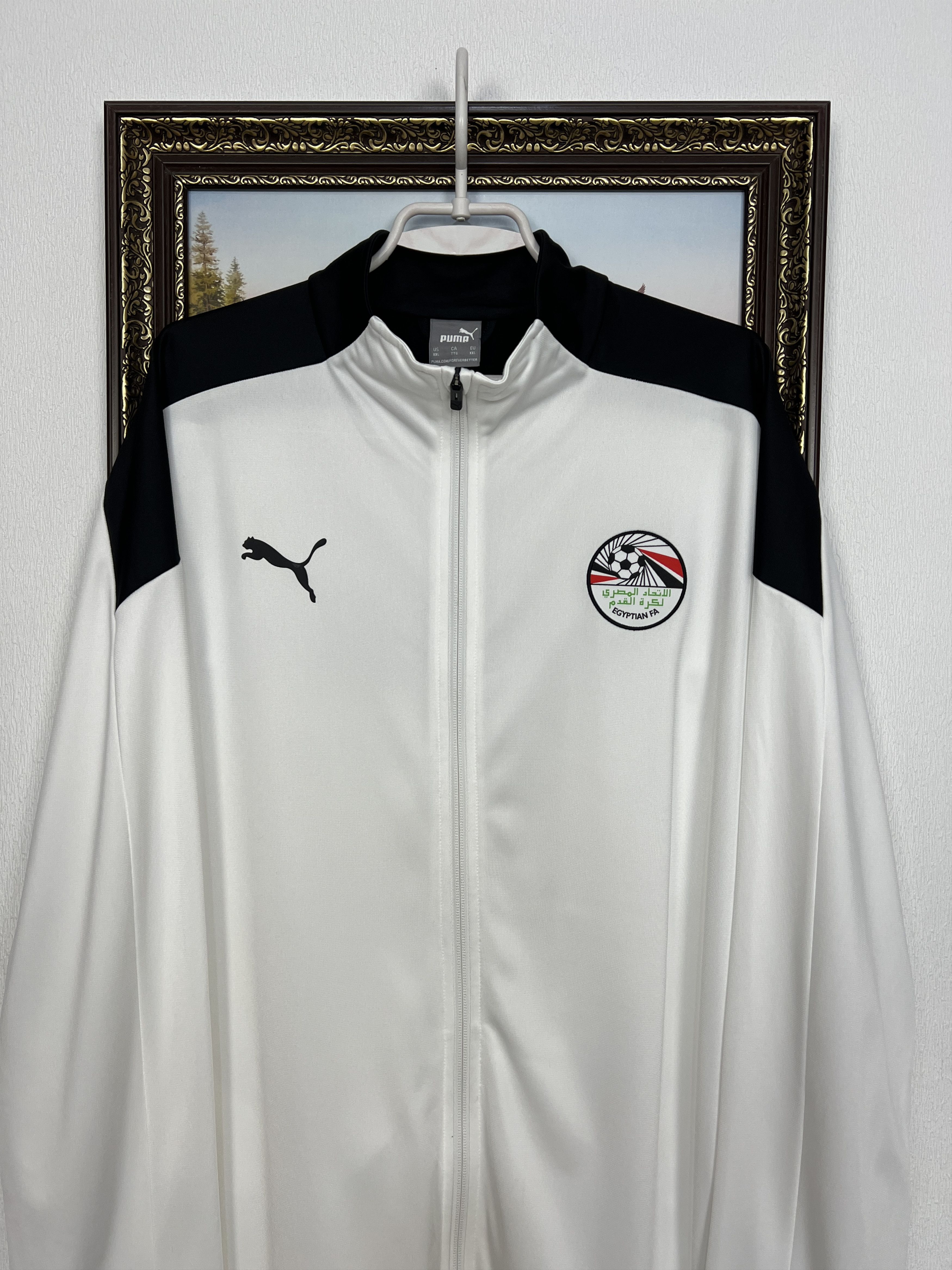 Puma Egypt Football National Team Jacket Soccer Track Top Zip Size US XXL / EU 58 / 5 - 2 Thumbnail