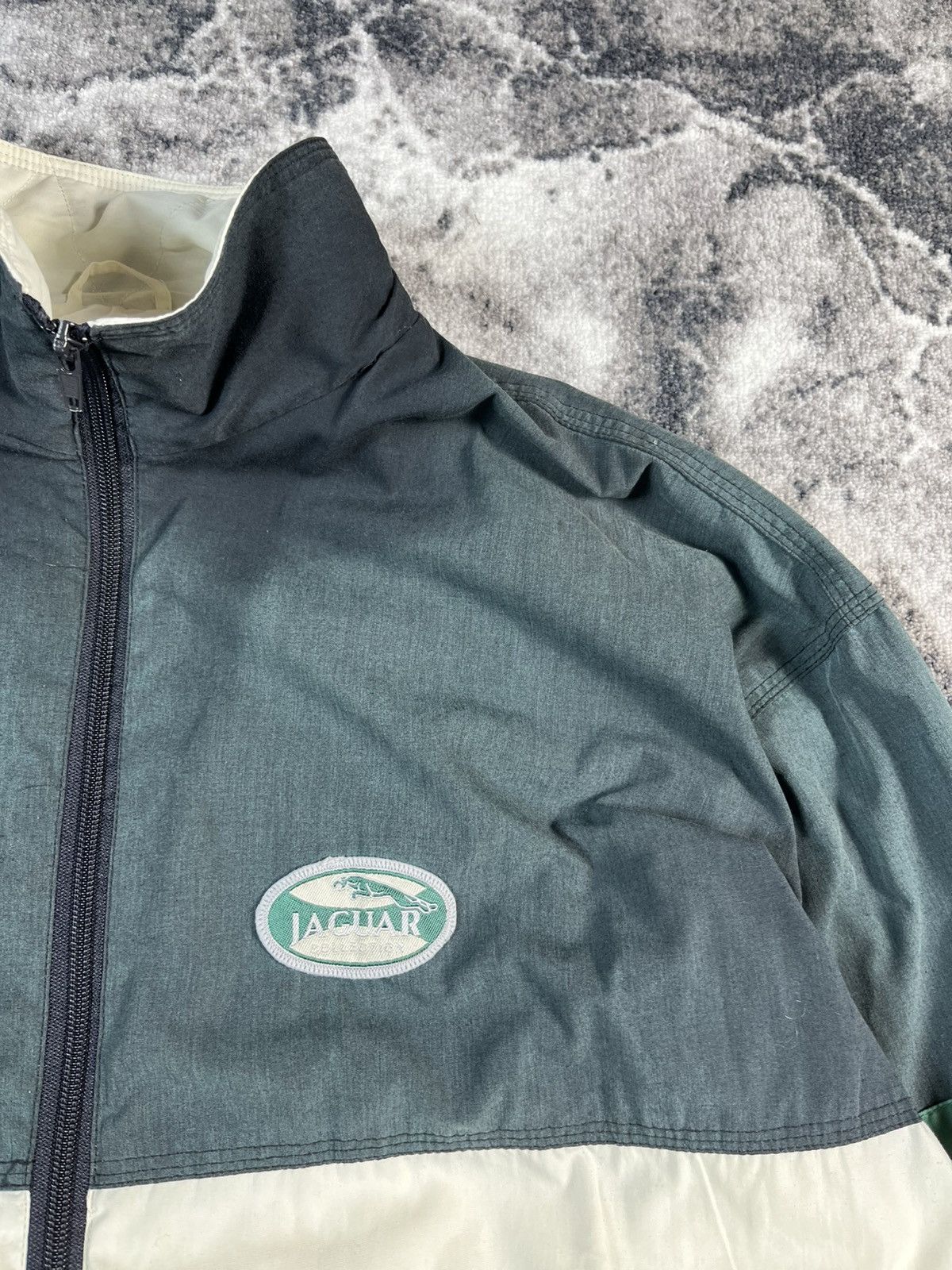 Vintage Vintage Jaguar Track Jacket Green White Zip XL Size US XL / EU 56 / 4 - 5 Thumbnail