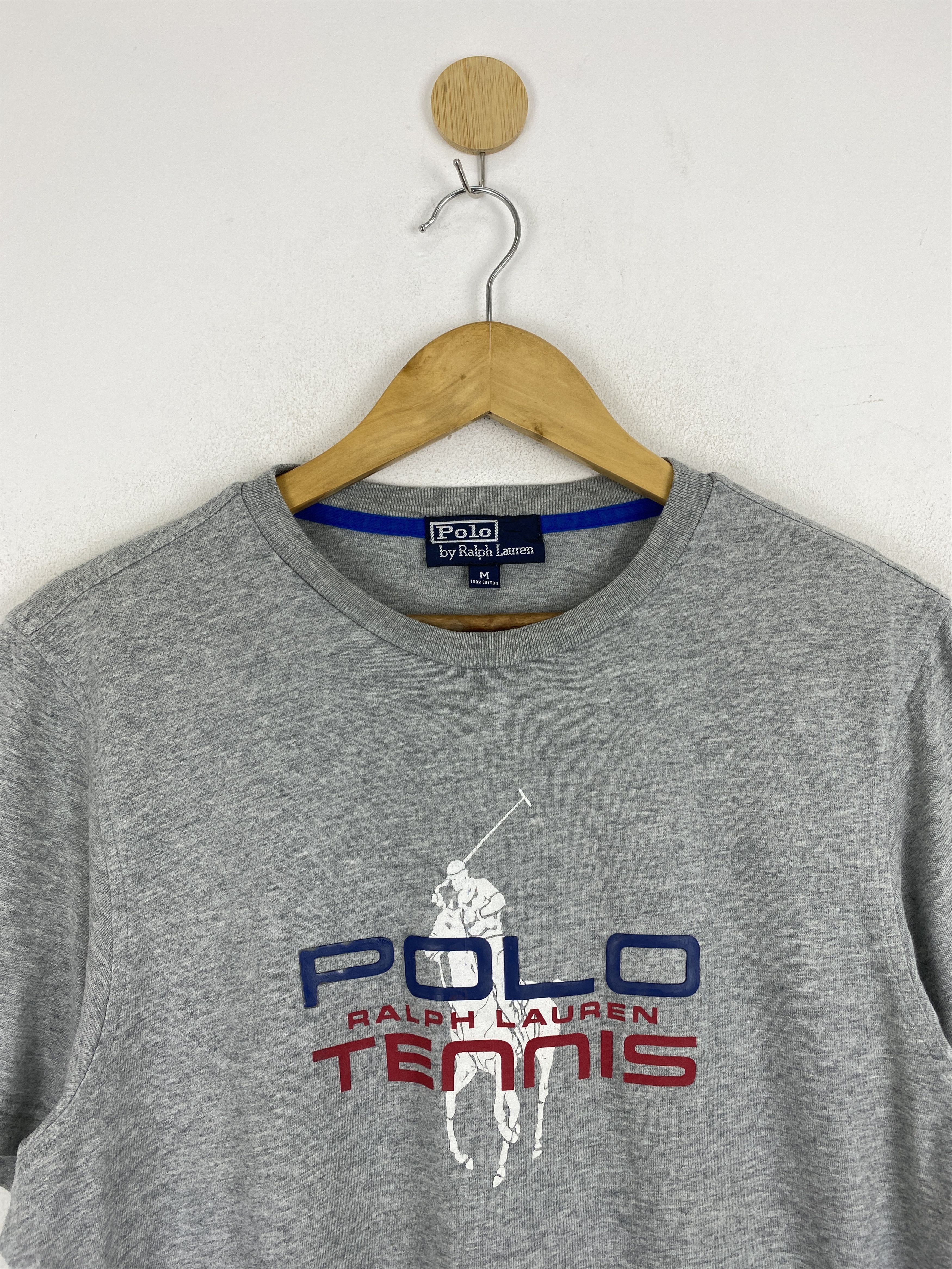 Polo Ralph Lauren × Vintage Vintage Polo By Ralph Lauren Tennis T Shirt TA0585 Size US M / EU 48-50 / 2 - 2 Thumbnail
