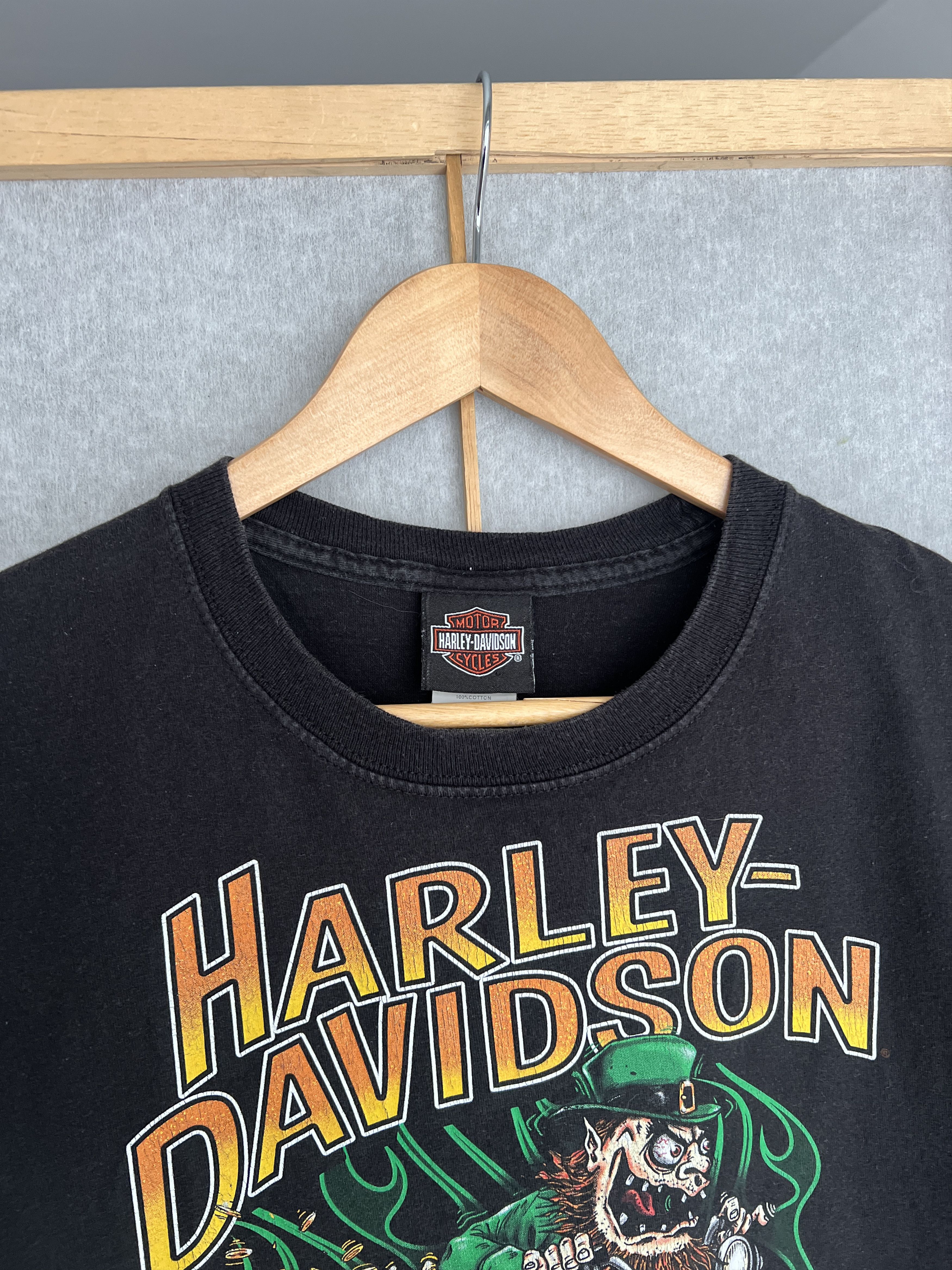 Harley Davidson Rare Harley Davidson Lucky Ride St. Patrick Barcelona tshirt Size US M / EU 48-50 / 2 - 8 Thumbnail