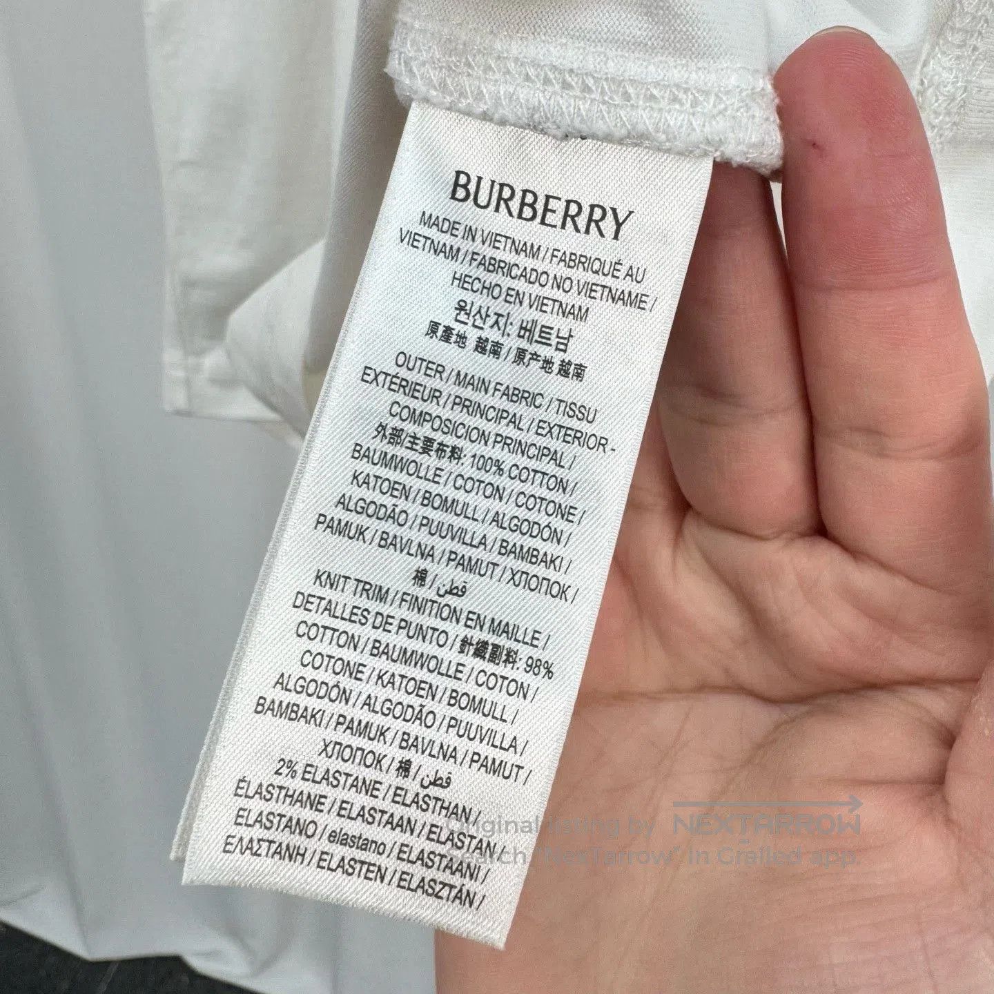Burberry Burberry 25SS Embroidered Knight Check Tee. Size US M / EU 48-50 / 2 - 7 Thumbnail