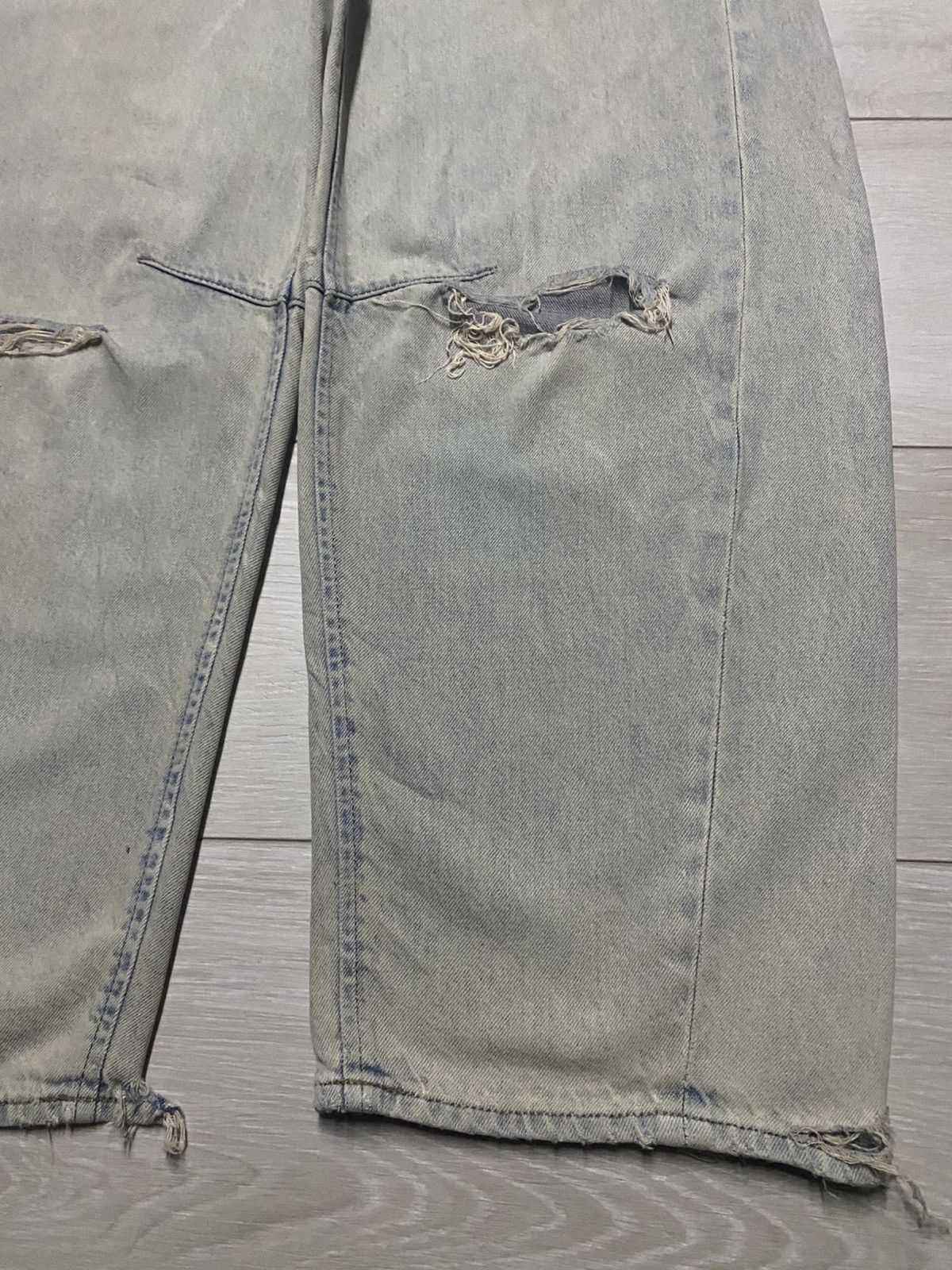 GU Vintage gu denim distressed Baggy Jeans Size US 29 - 8 Thumbnail