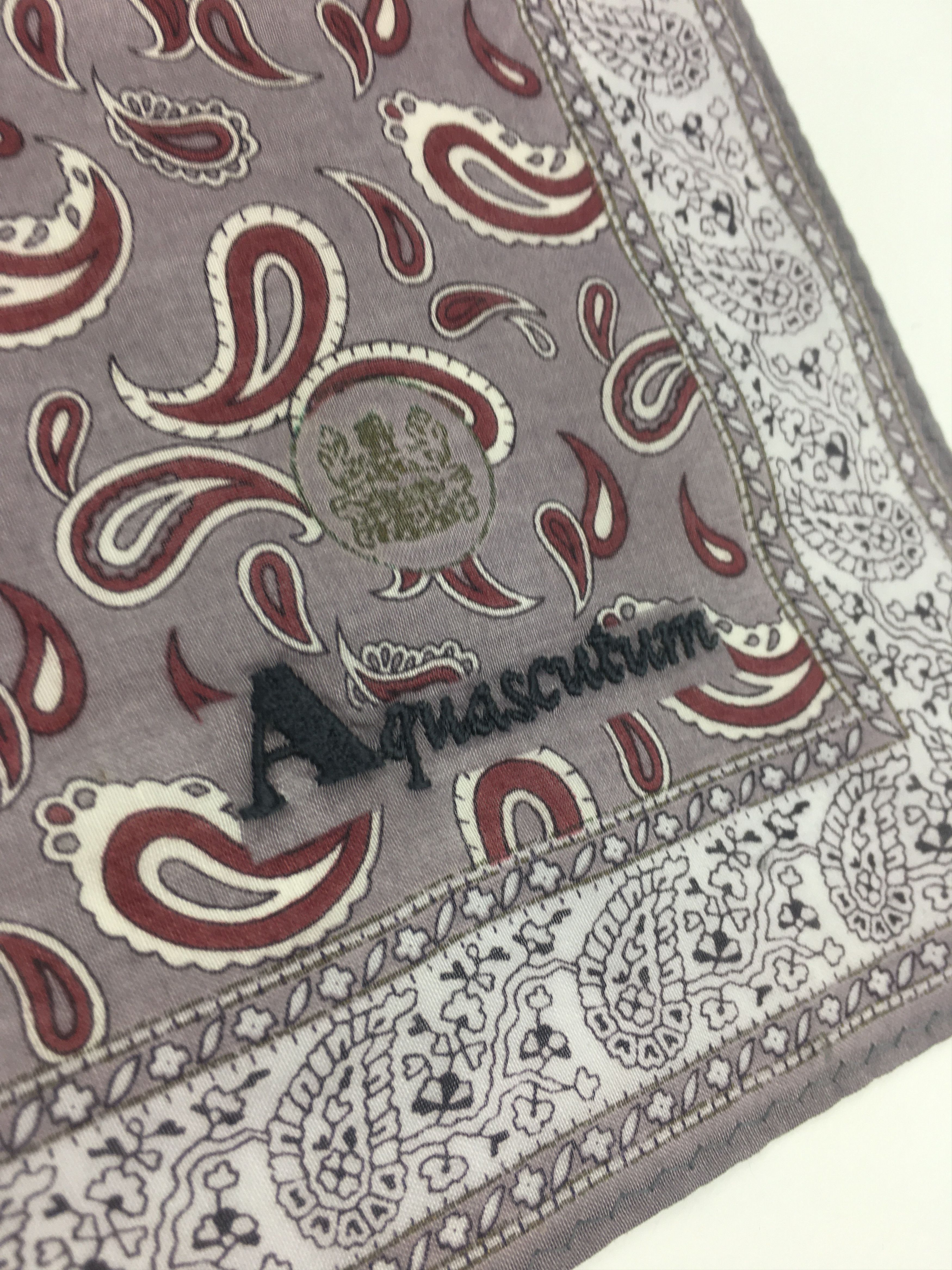 Aquascutum × Vintage Aquascutum Handkerchief / Neckwear / Bandana HKC0160 Size ONE SIZE - 4 Thumbnail