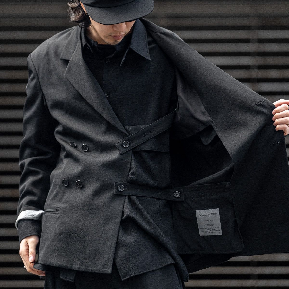 Yohji Yamamoto Yohji Yamamoto Pour Homme W/GABARDINE DRAPING JACKET BLAZER Size US M / EU 48-50 / 2 - 11 Thumbnail