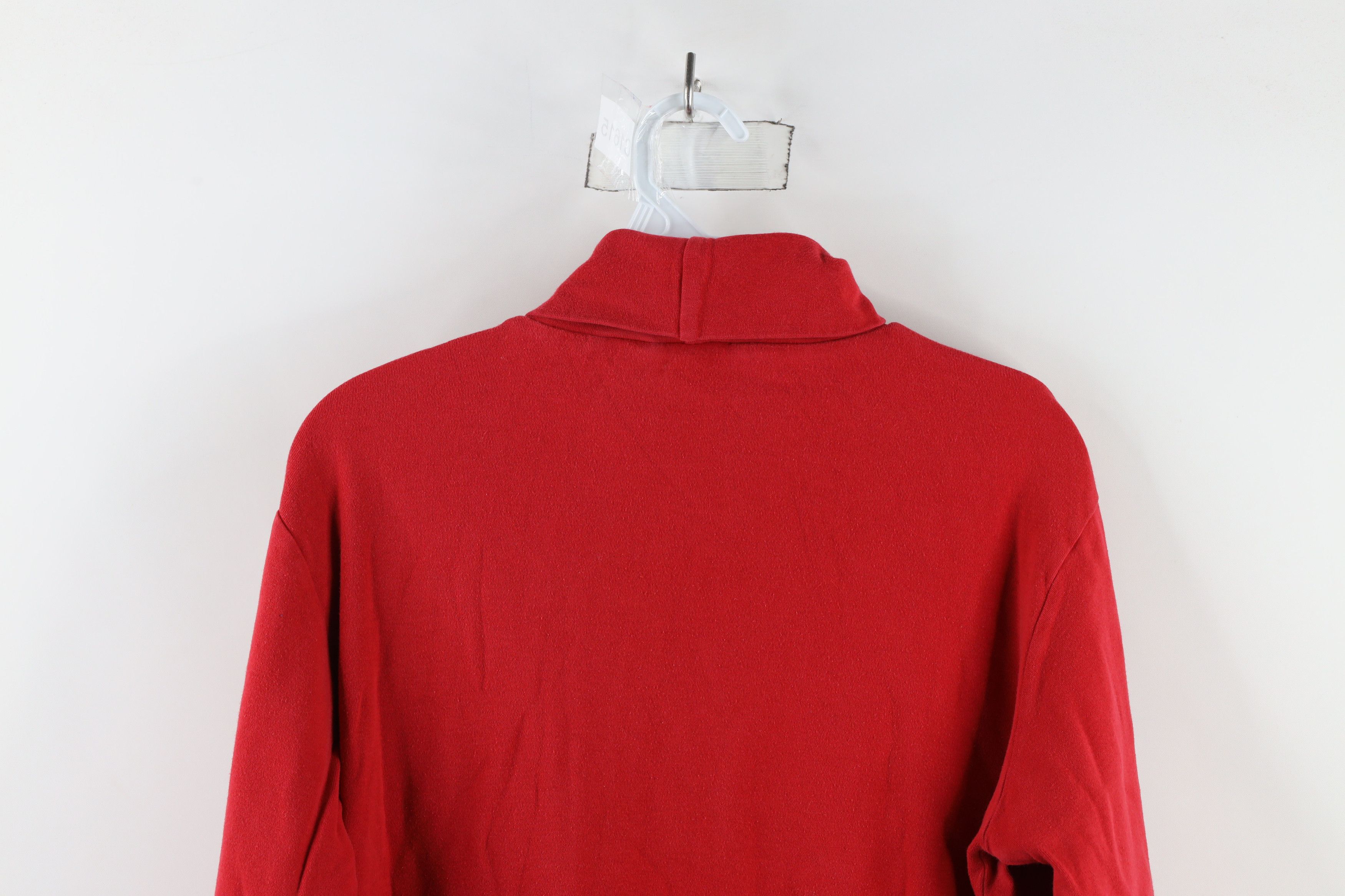 Vintage Vintage 90s Streetwear Long Sleeve Turtleneck T-Shirt Red Size L / US 10 / IT 46 - 6 Thumbnail
