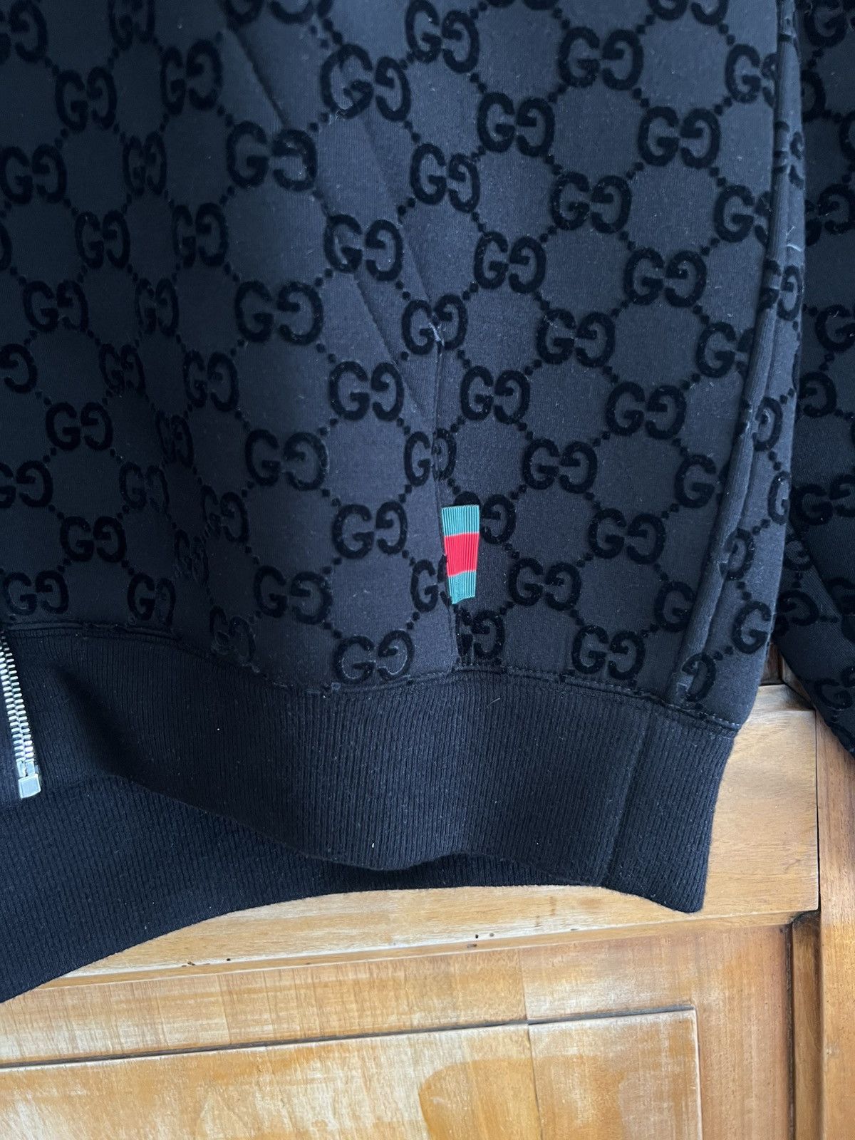 Gucci Deadstock Gucci Printed AllOver Printed Jersey Zipped Hoodie Size US M / EU 48-50 / 2 - 8 Thumbnail