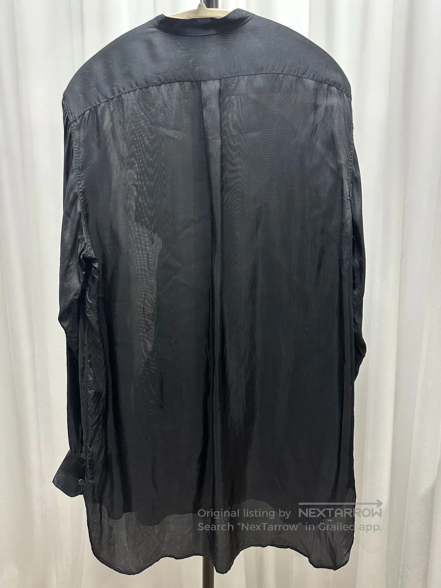 Dries Van Noten Dries Van Noten Sheer Black Shirt. Size XL / US 12-14 / IT 48-50 - 5 Thumbnail