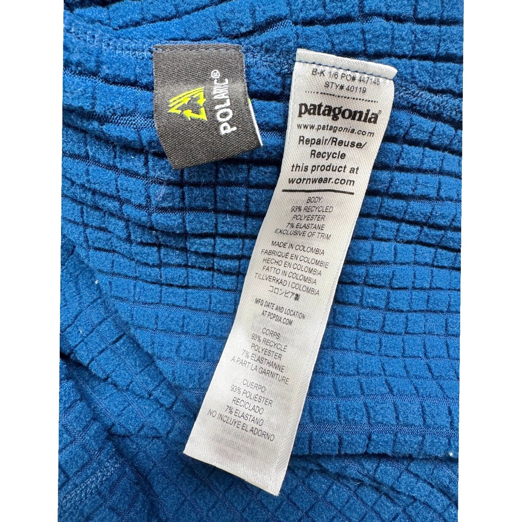 Patagonia Patagonia Women's R1 Pullover Size S Fleece Pullover Jacket Lagom Blue Size S / US 4 / IT 40 - 6 Thumbnail