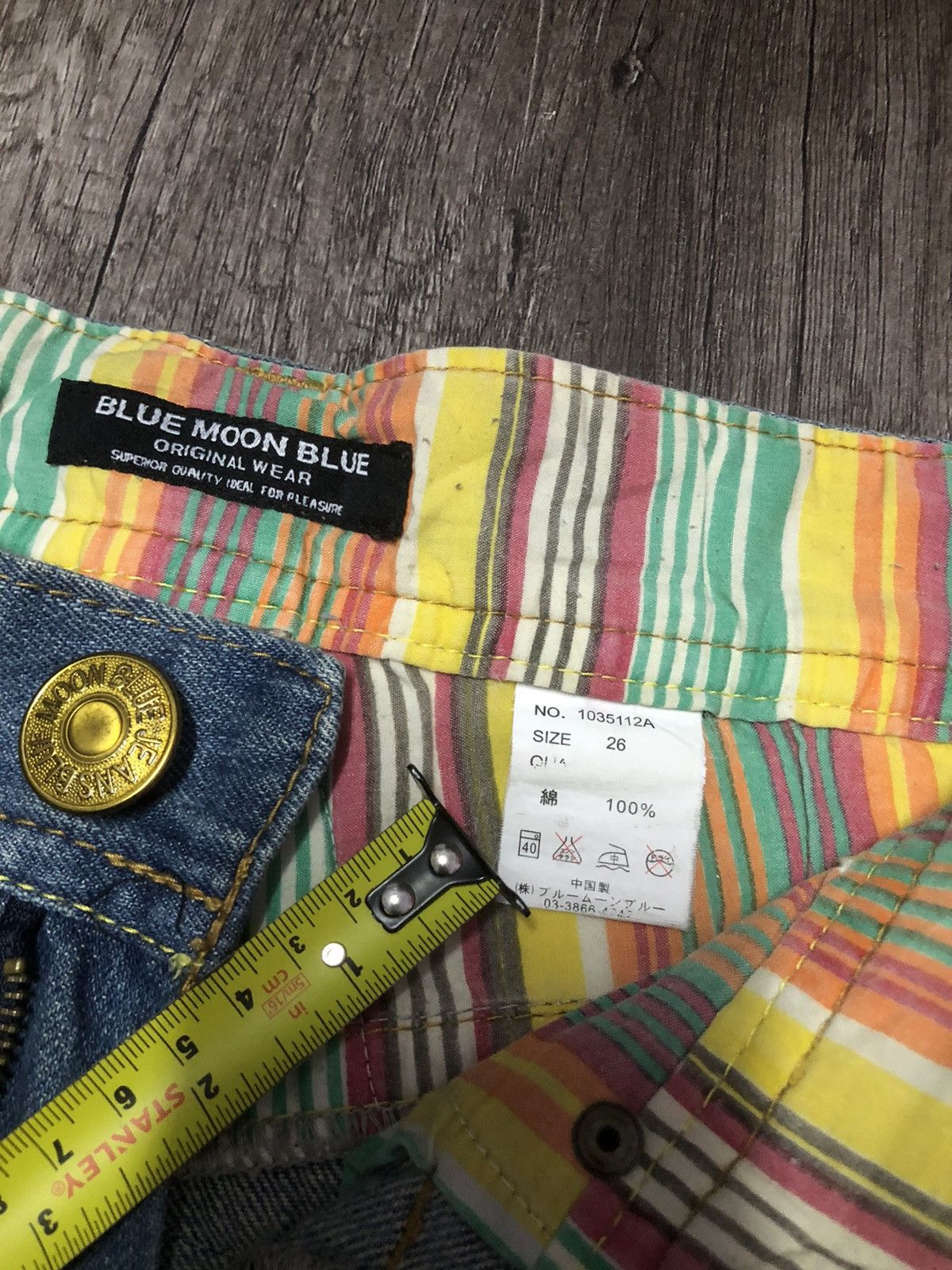 Blue Blue Japan × Hysteric Glamour Vintage Blue Moon Blue Jeans (unisex) Size US 30 / EU 46 - 16 Thumbnail
