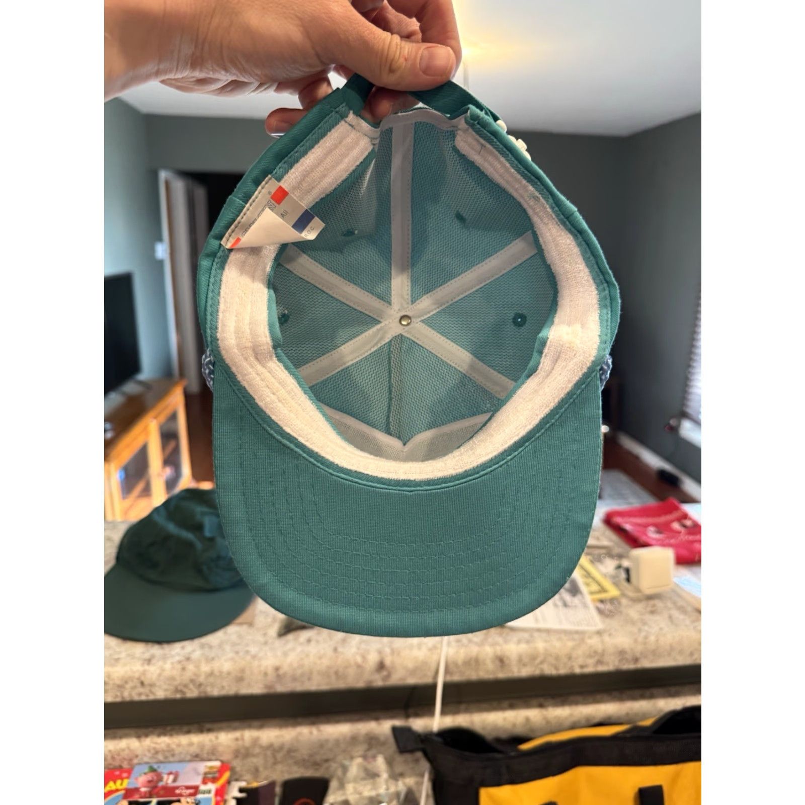 Altea VINTAGE San Sun Trucker Hat Men One Size Blue 80s Adjustable Cotton Solid Cap Cap Size ONE SIZE - 5 Thumbnail