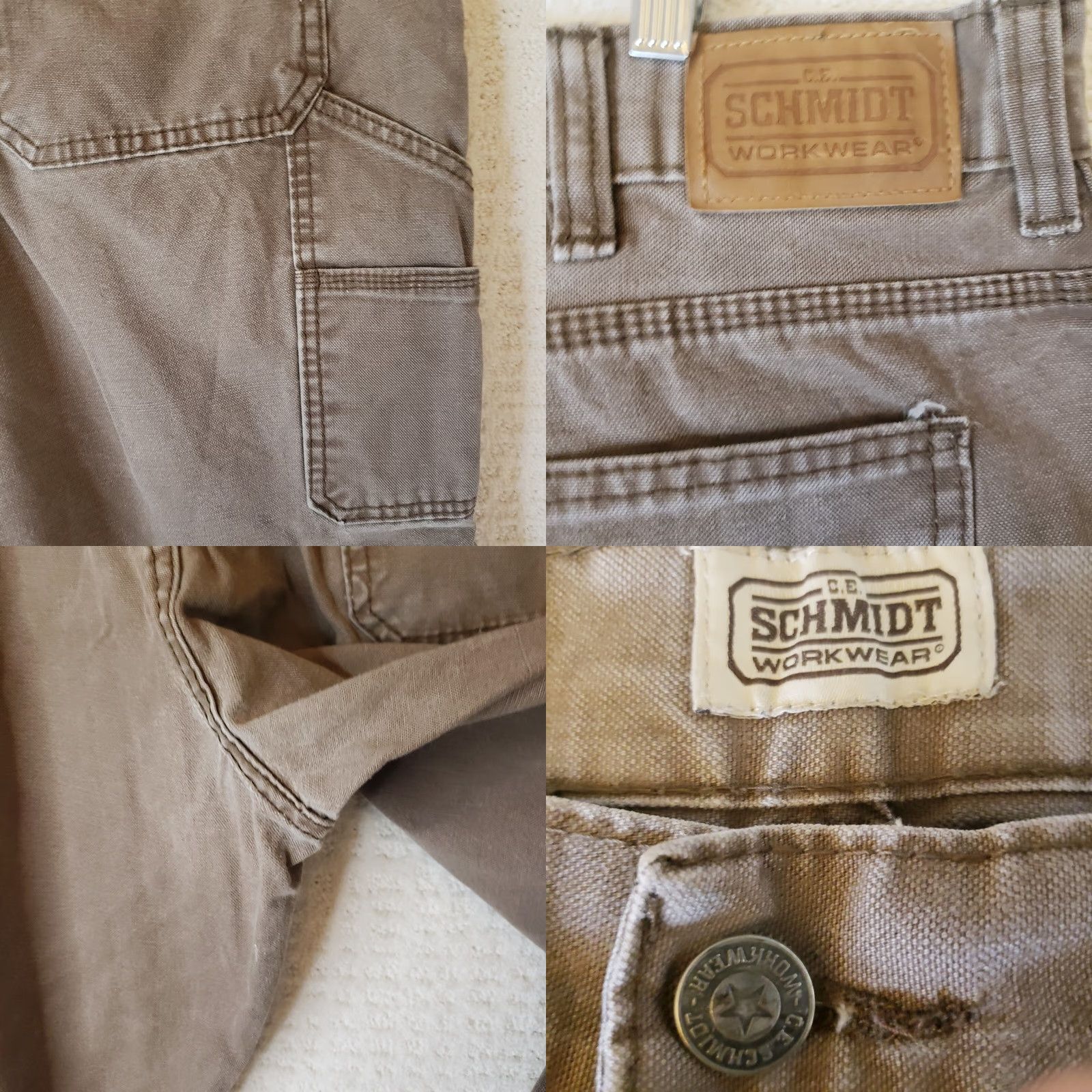 Vintage VINTAGE Schmidt Work Wear Men’s Brown Cotton Carpenter Pants SZ 44X30 Size US 44 / EU 60 - 9 Thumbnail