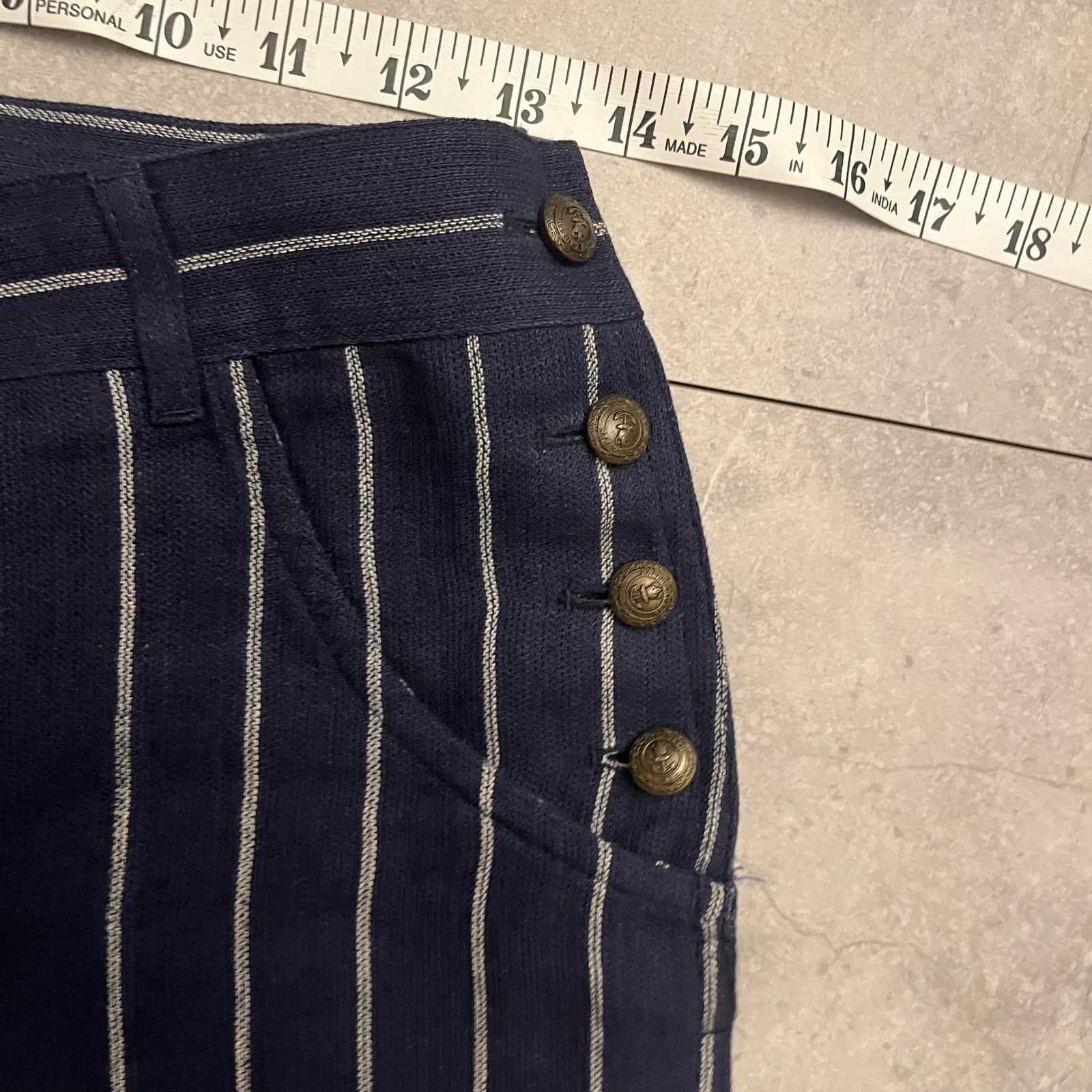 Ralph Lauren Ralph Lauren Purple Label Vintage Wool Pinstripe Pants Size 28" / US 6 / IT 42 - 8 Thumbnail