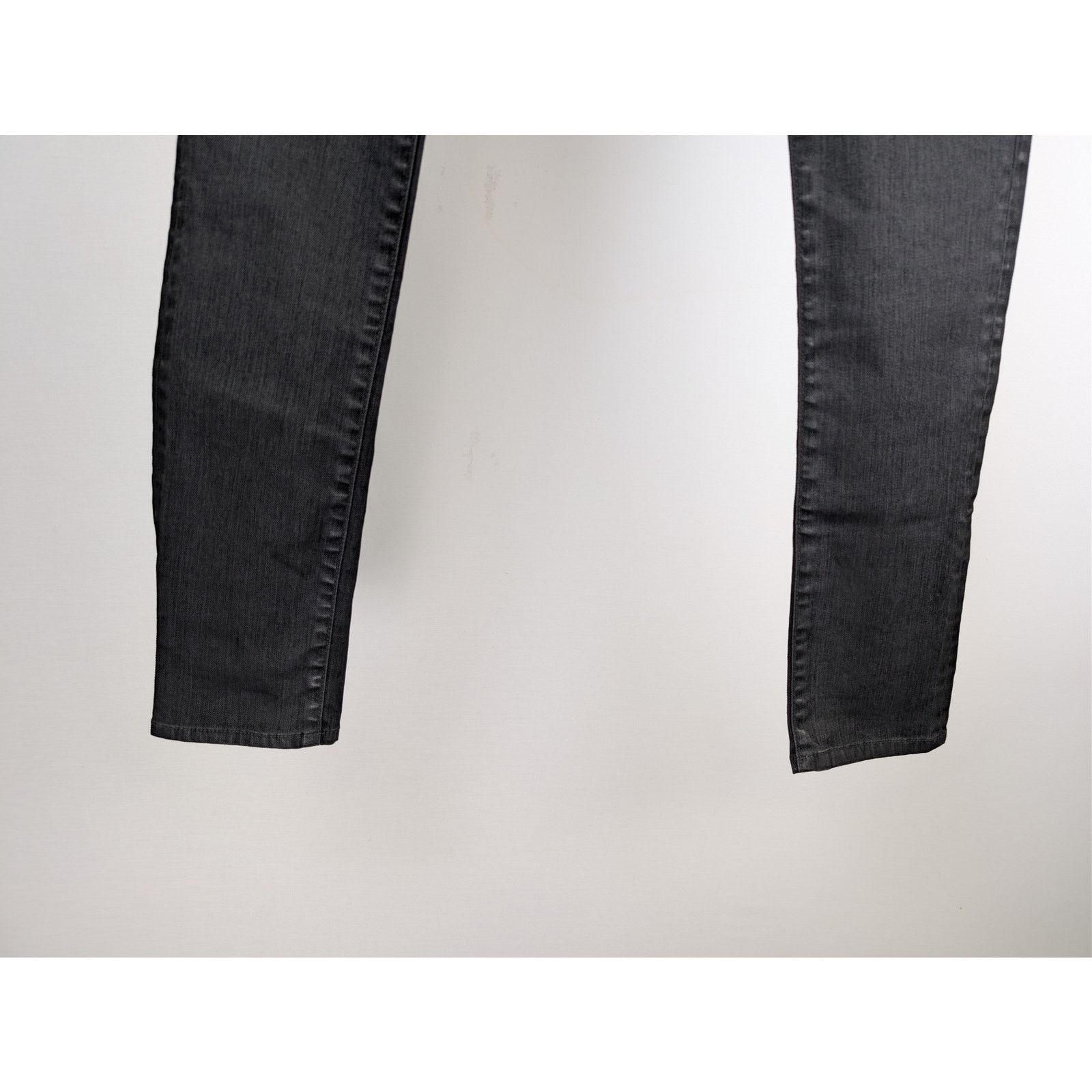 Saint Laurent Paris o1rshd1 Skinny Medium Waist Denim Jean in Black/Light Glazed Size US 29 - 4 Thumbnail