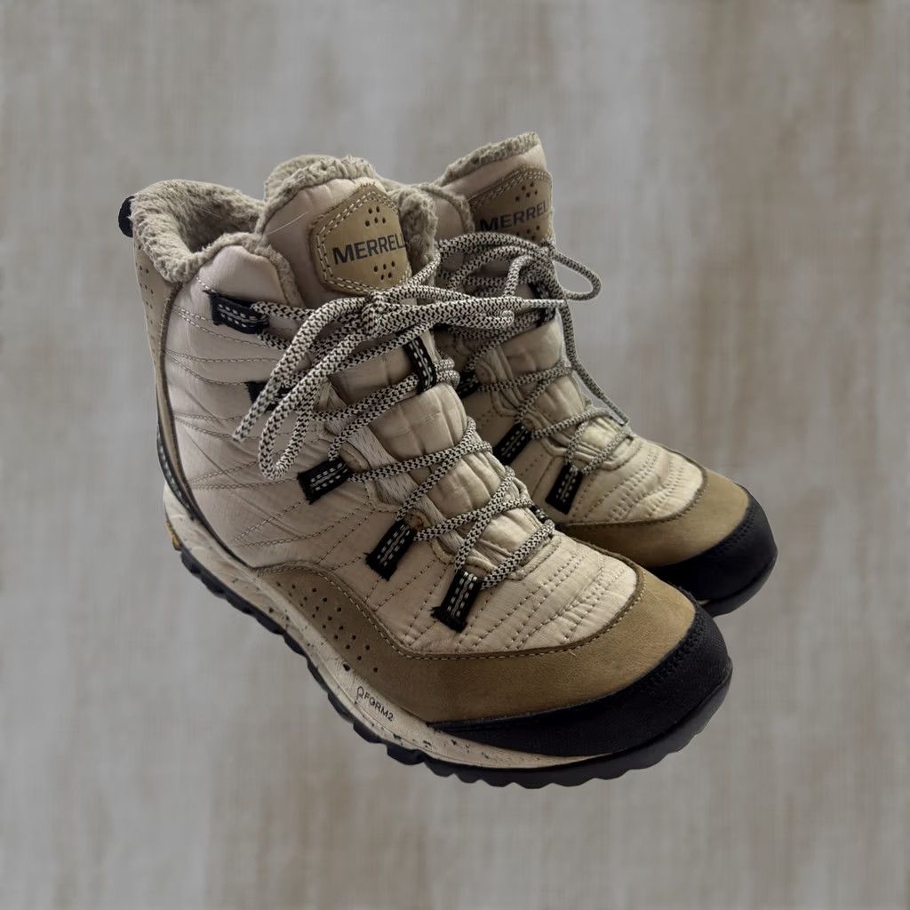 Merrell Merrell Antora Sneaker Boot Women’s 9 Brown Beige Hiking Shoes Synthetic Upper Size US 9 / IT 39 - 1 Thumbnail