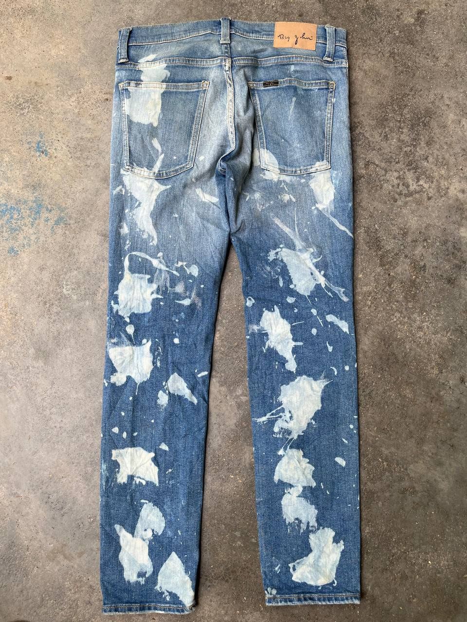 Big John VINTAGE BIG JOHN RARE DESIGN BLEACH WASH Size US 34 / EU 50 - 4 Thumbnail