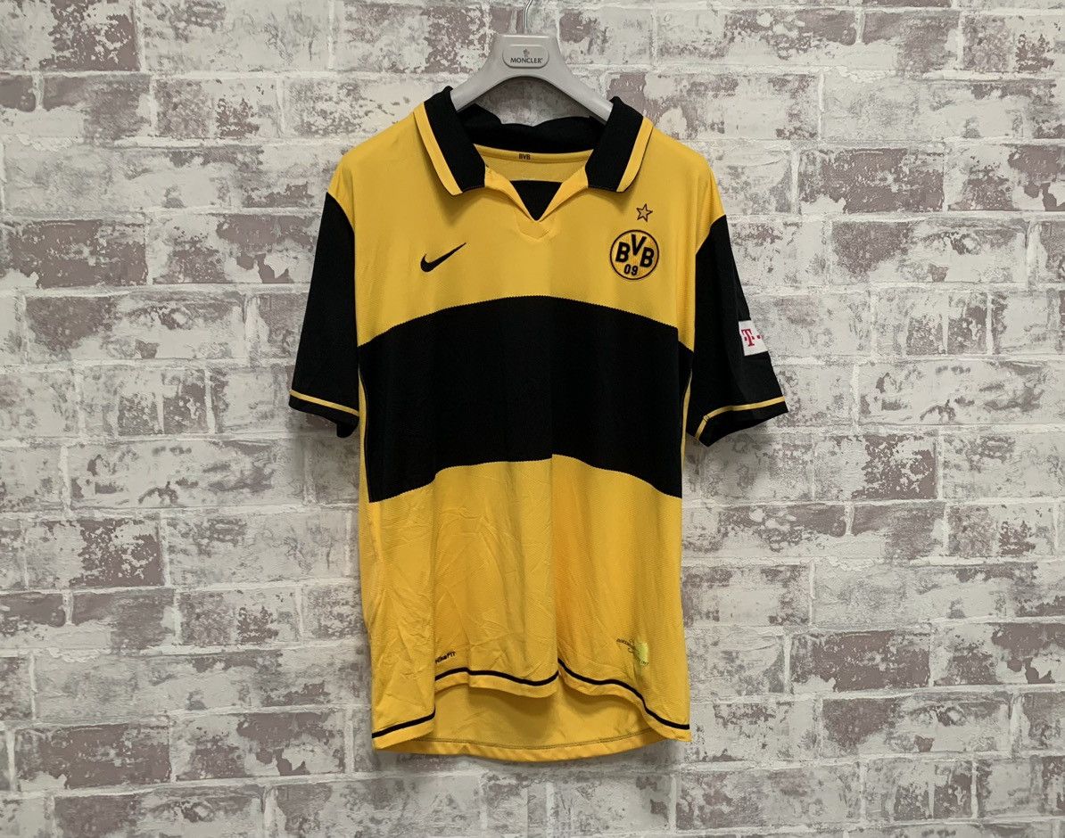 Borussia Dortmund Home Soccer Jersey Kann 2007-2008 Size-M