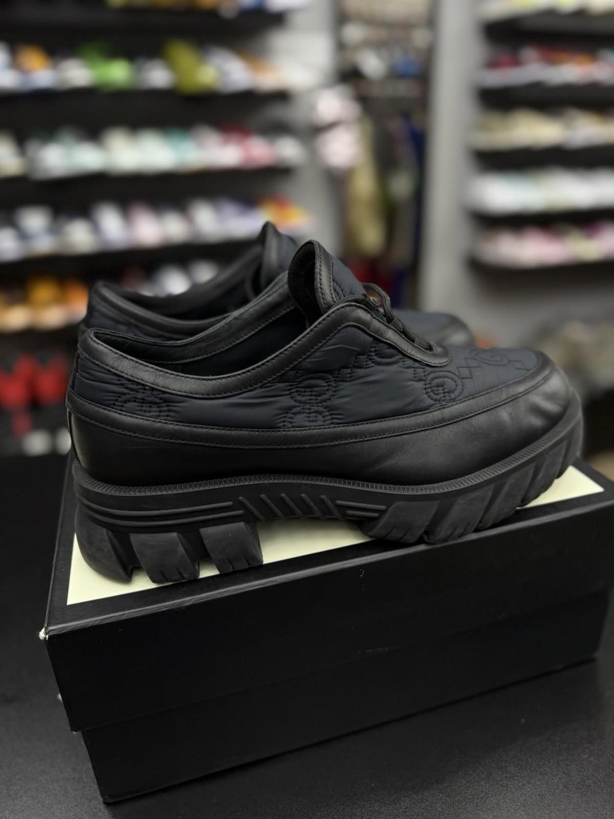 Gucci Gucci Nylon Monogram Calfskin Loafers Sneakers 10G/10.5US Size US 10.5 / EU 43-44 - 5 Thumbnail