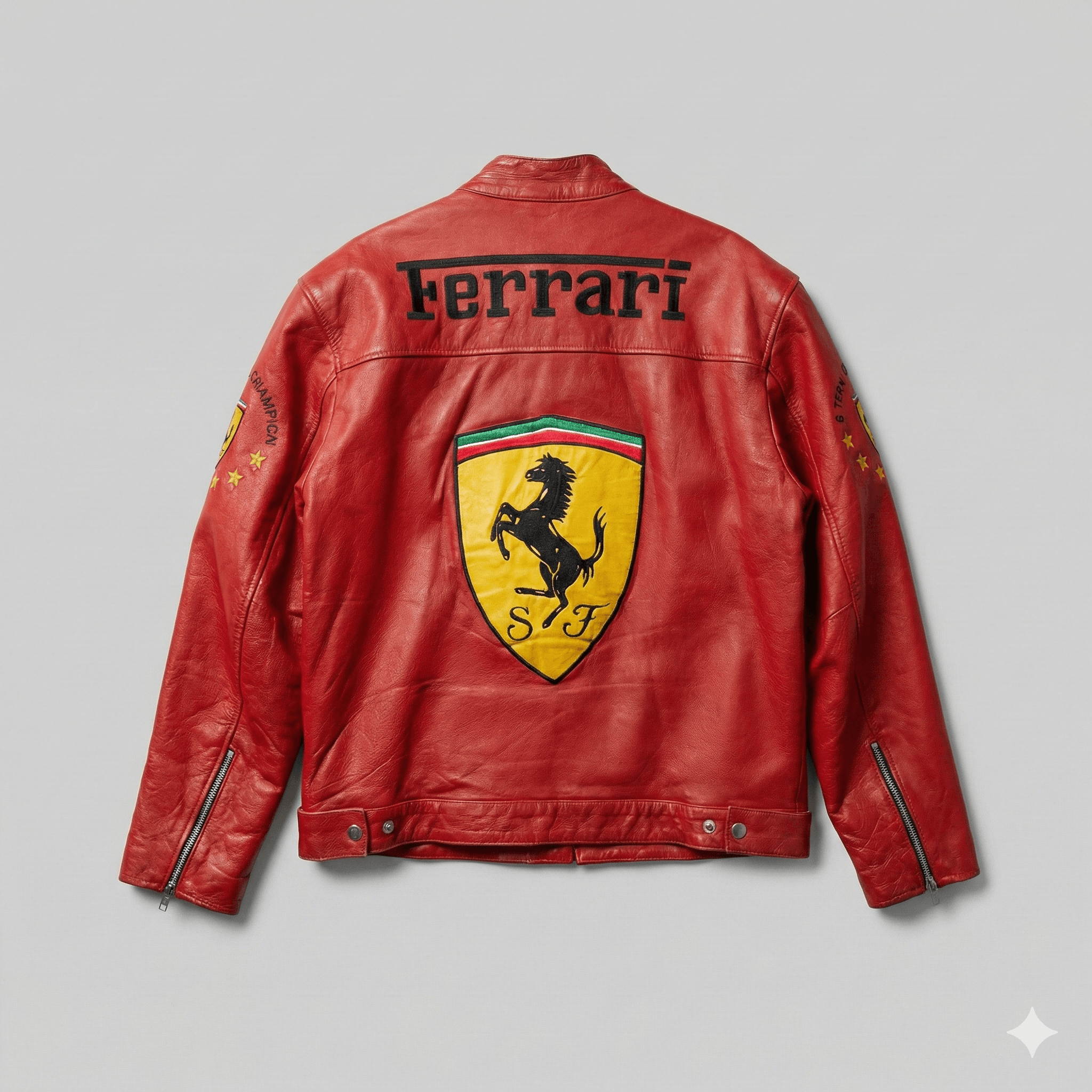 Ferrari Vintage Ferrari F1 Leather Racing Jacket Michael Schumacher Size US S / EU 44-46 / 1 - 2 Thumbnail