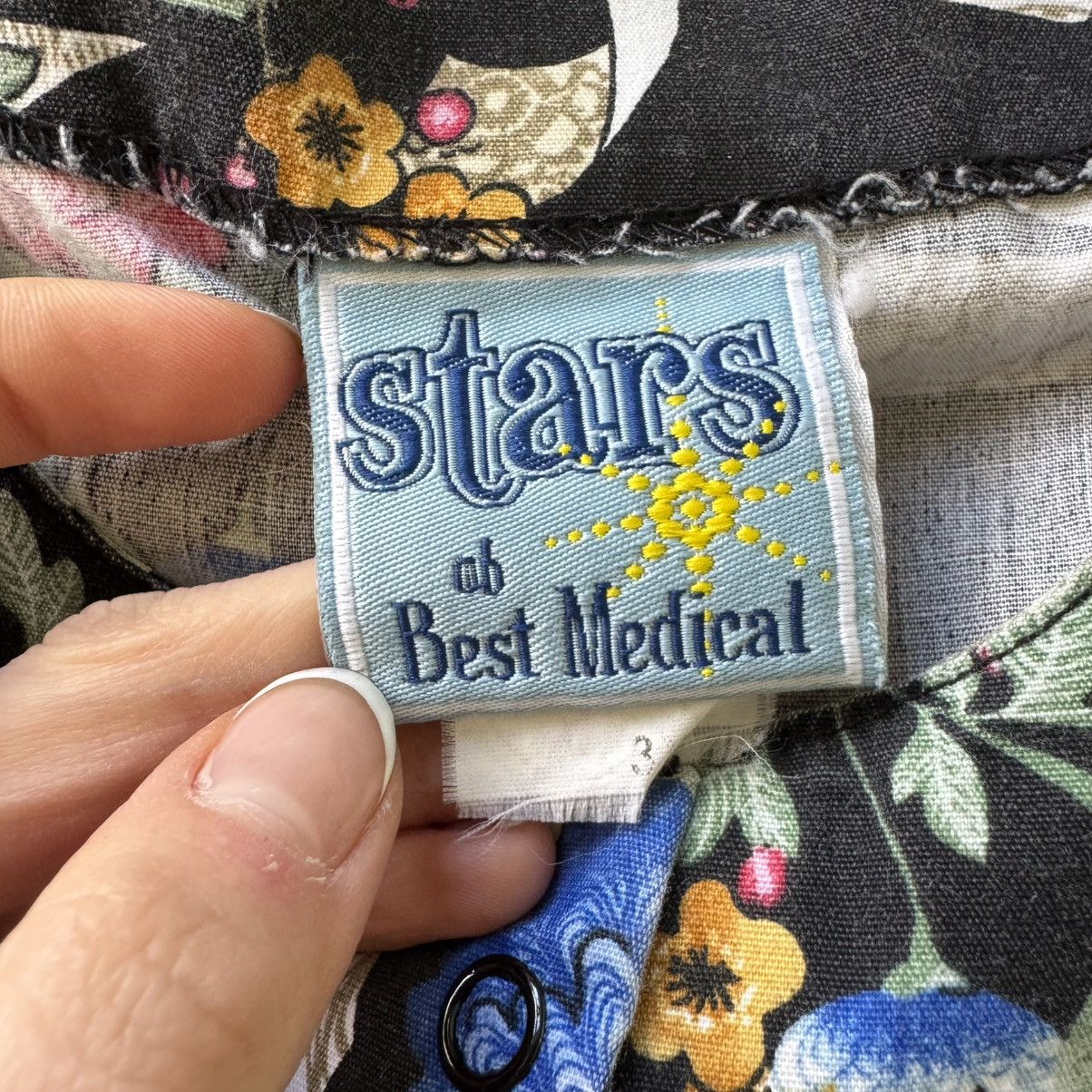 Other Vintage Stars Scrubs Floral House Shirt Size 3XL / US 20-22 - 4 Thumbnail