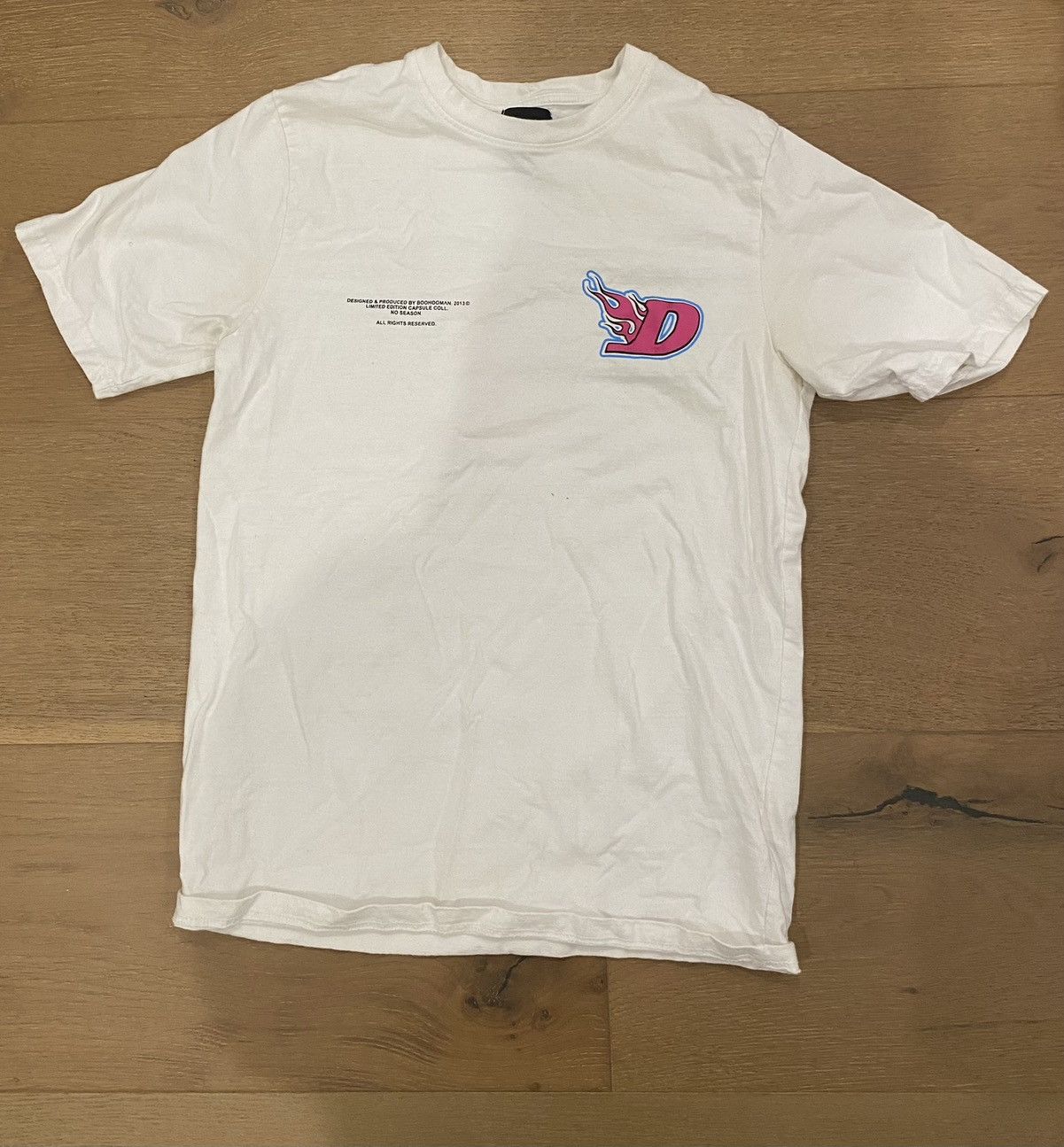 Boohoo White and pink graphic tee Size US S / EU 44-46 / 1 - 1 Thumbnail