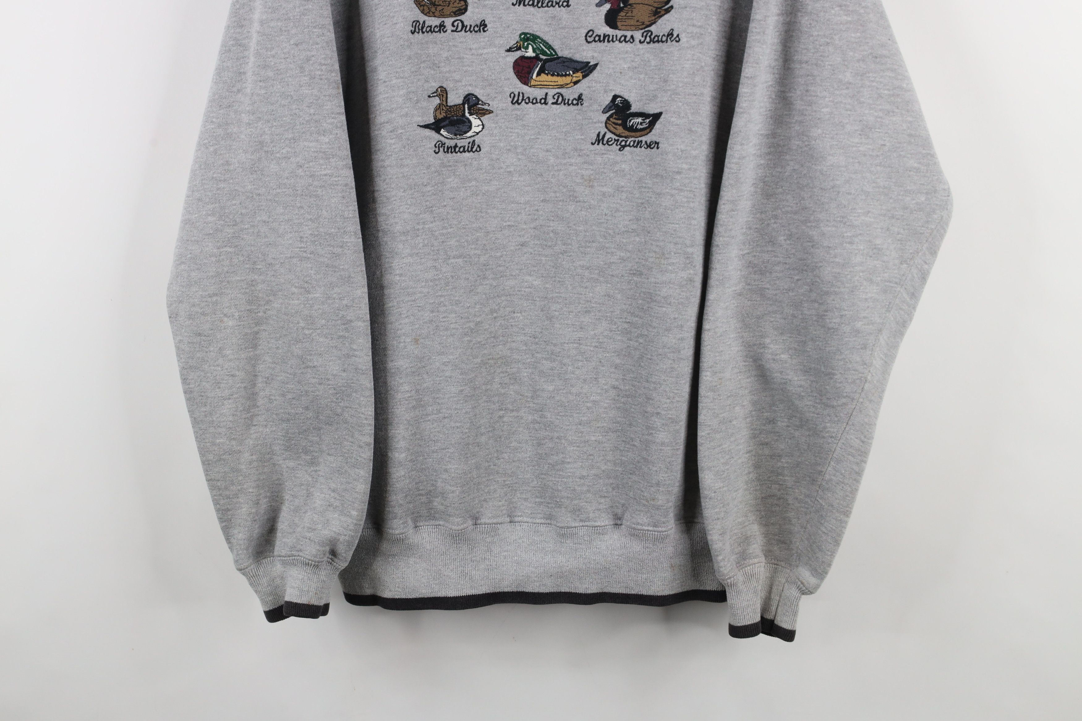 Vintage Vintage 90s Streetwear Nature Duck Crewneck Sweatshirt Size US L / EU 52-54 / 3 - 3 Thumbnail