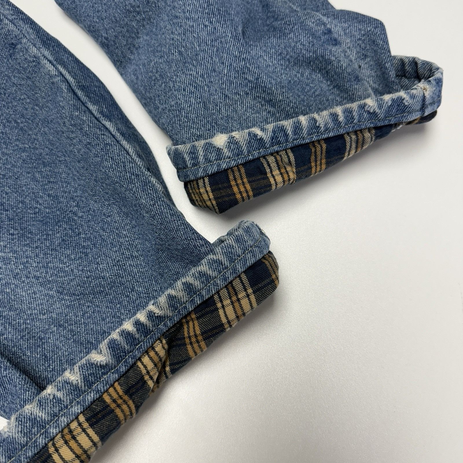 L.L. Bean LL Bean Flannel Lined Jeans Mens Size 35 (31x25) Blue Comfor Size US 35 - 8 Thumbnail