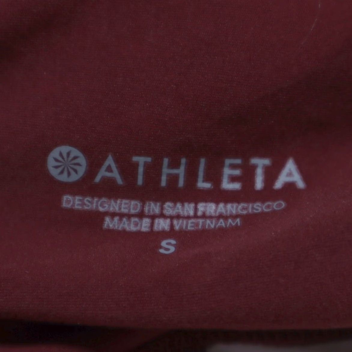Athleta Athleta Leggings Womens S Maroon Floral 7/8 Nylon Woven Affirmation Regular Fit Training Activewear Pants Size 28" / US 6 / IT 42 - 5 Thumbnail