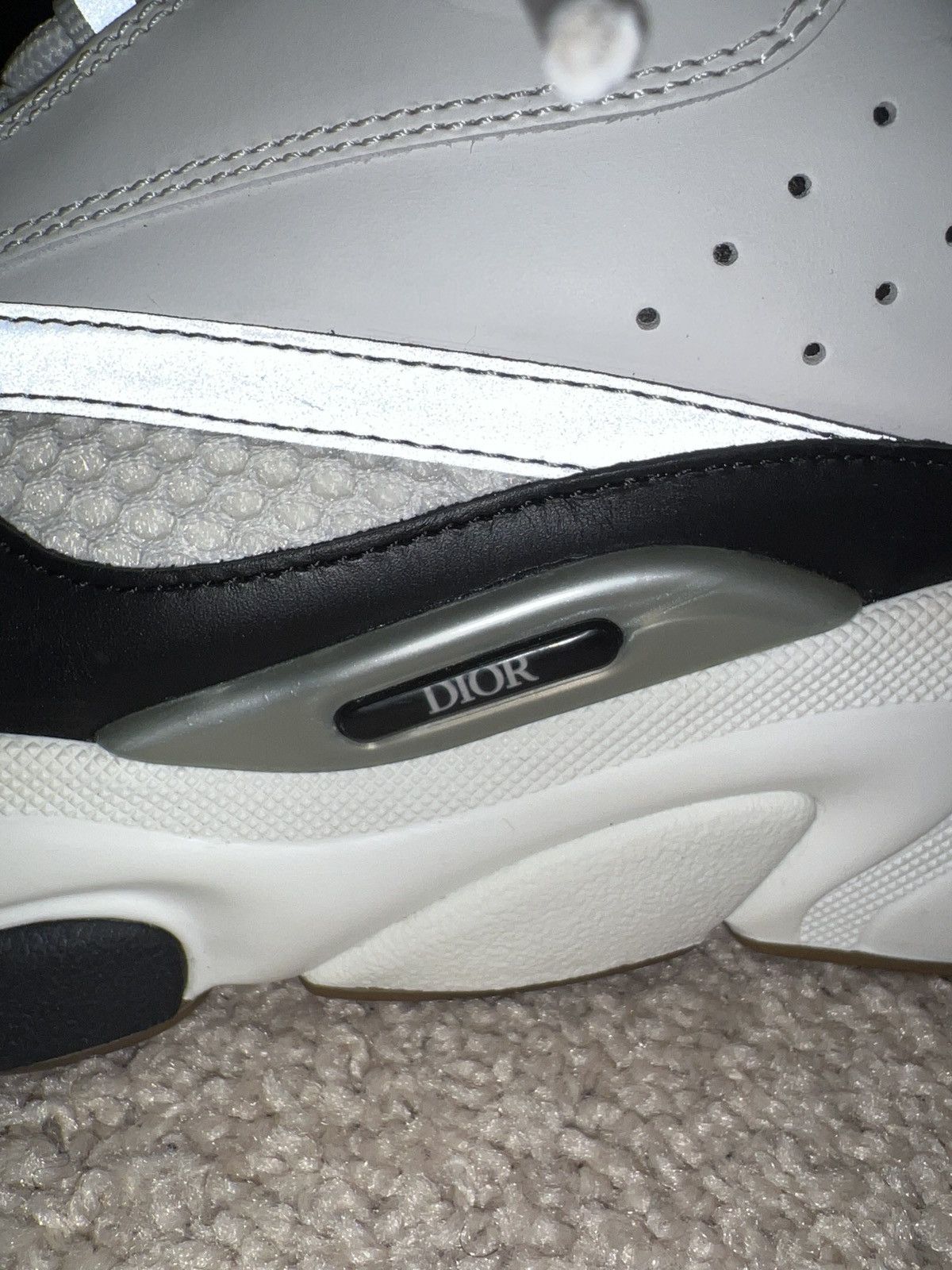 Dior Christian Dior B22 White Black Gum Size US 12 / EU 45 - 6 Thumbnail