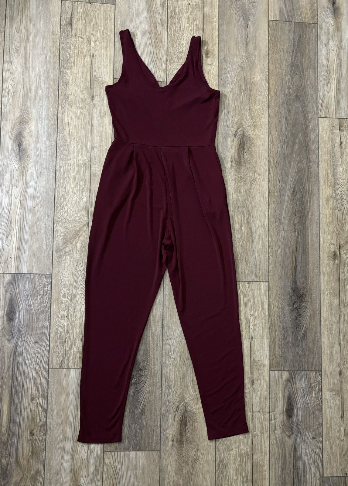 Other Burgundy Jumpsuit Size 24" / US 00 / IT 34 - 2 Thumbnail
