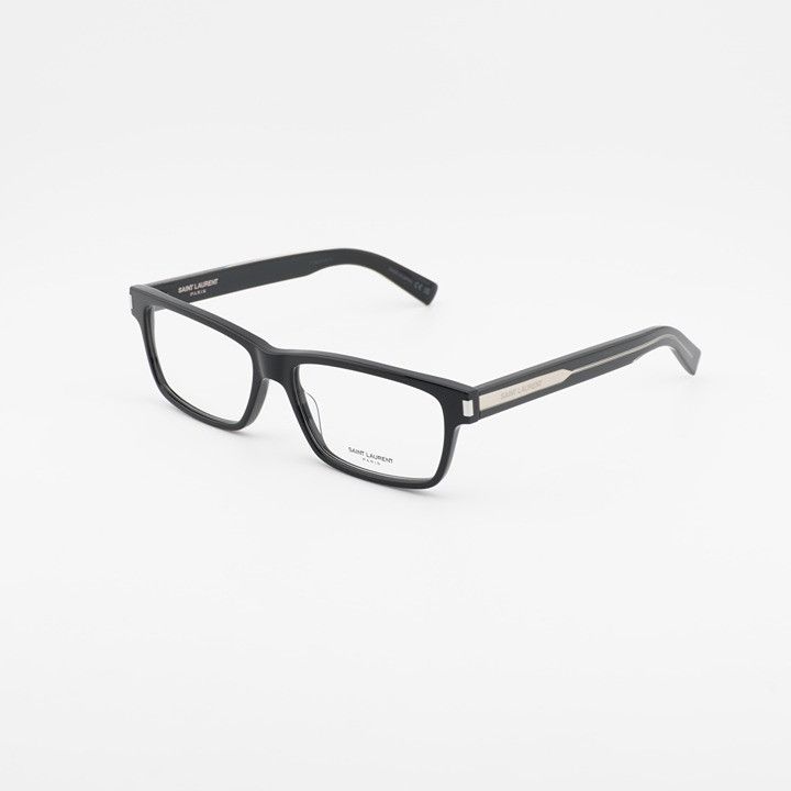 Saint Laurent Paris Saint Laurent SL622 007 Eyeglasses Black 58mm Rectangle Size ONE SIZE - 1 Thumbnail