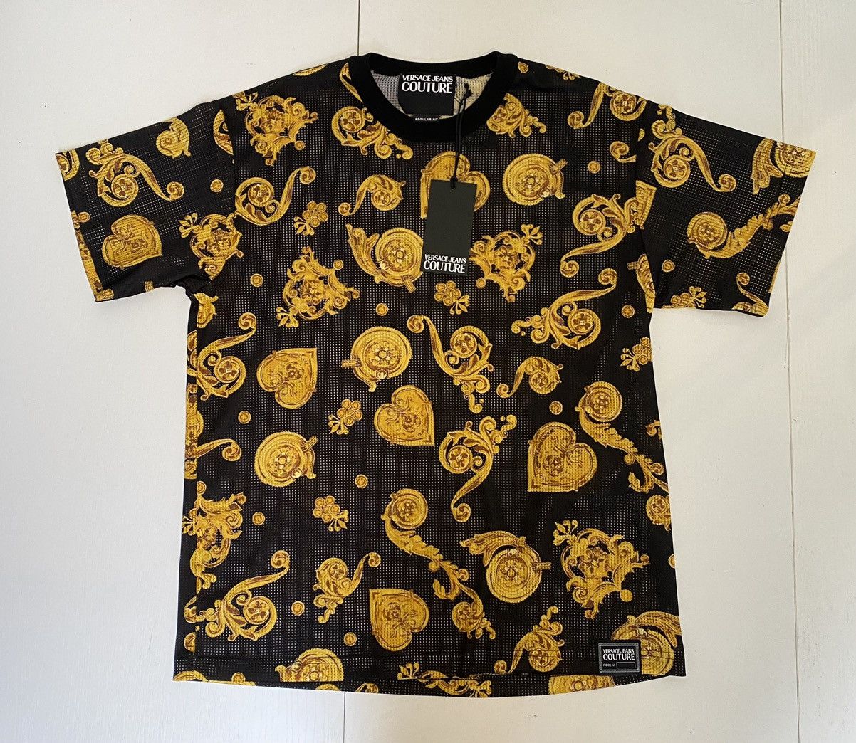 Versace Jeans Couture Versace Jeans Culture Jewels Mesh Print T-shirt, size M, Size US M / EU 48-50 / 2 - 1 Thumbnail